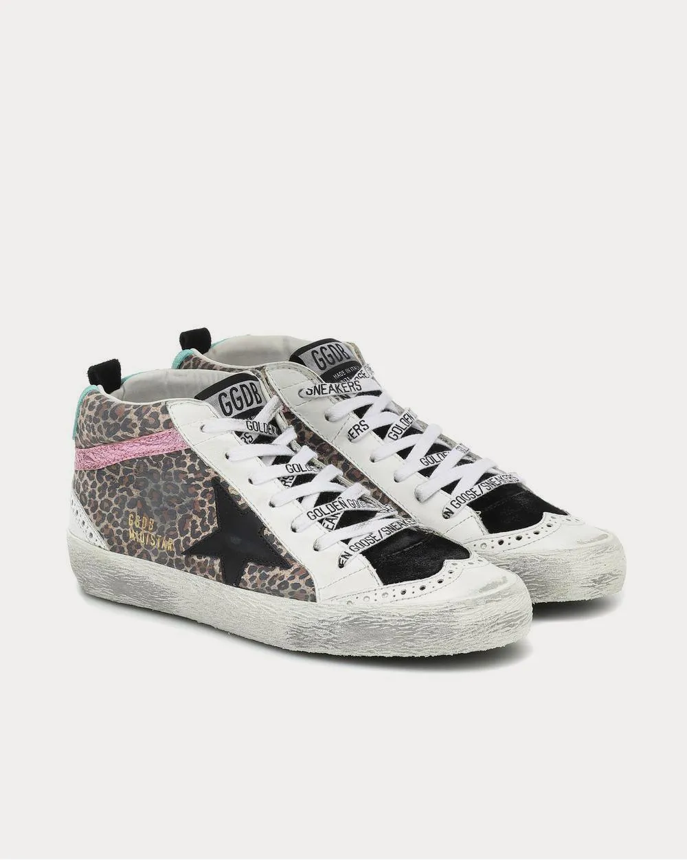 Mid Star leopard High Top Sneakers