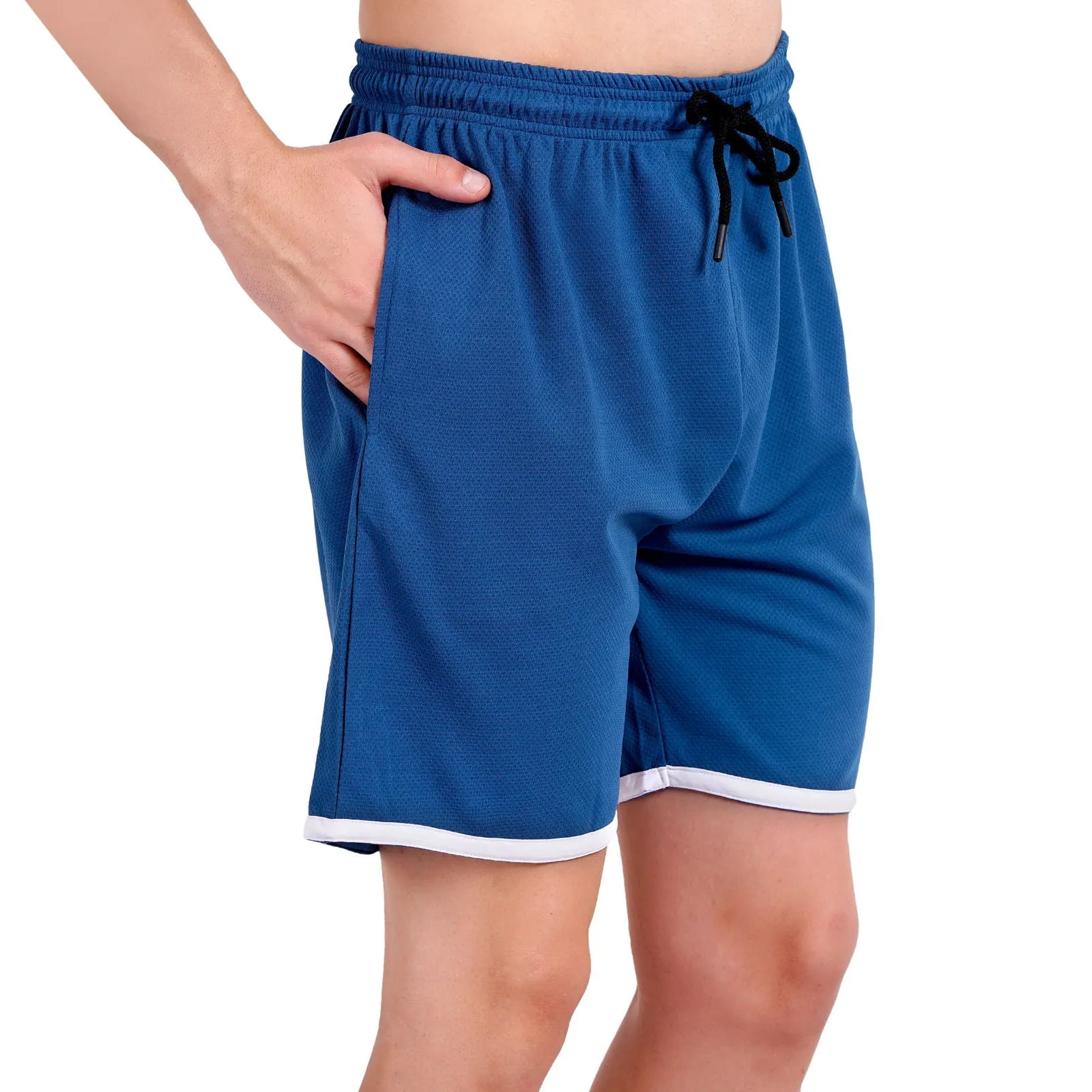 NAUTICON Men Round Neck t-Shirt and Shorts Co-Ord Set Blue