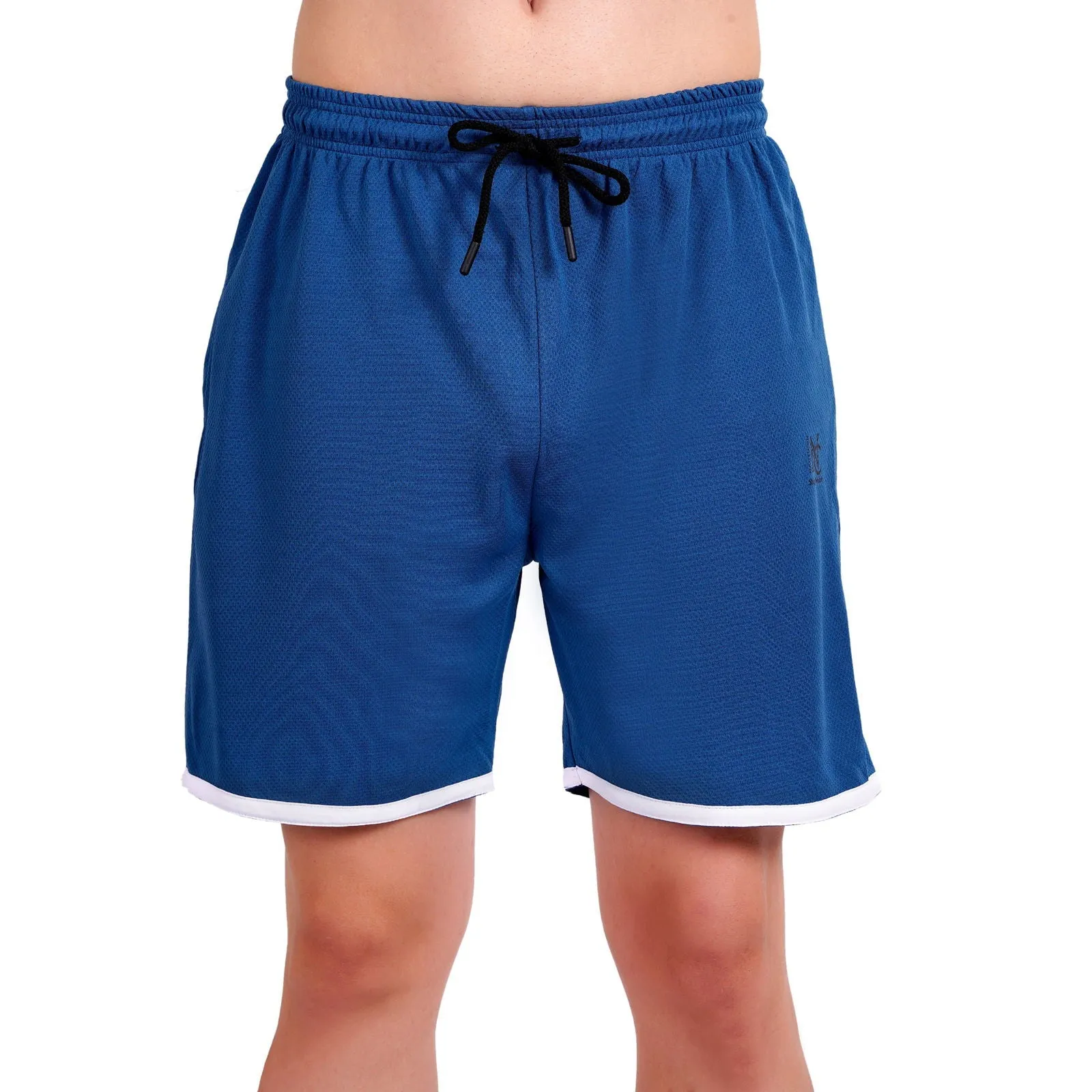 NAUTICON Men Round Neck t-Shirt and Shorts Co-Ord Set Blue