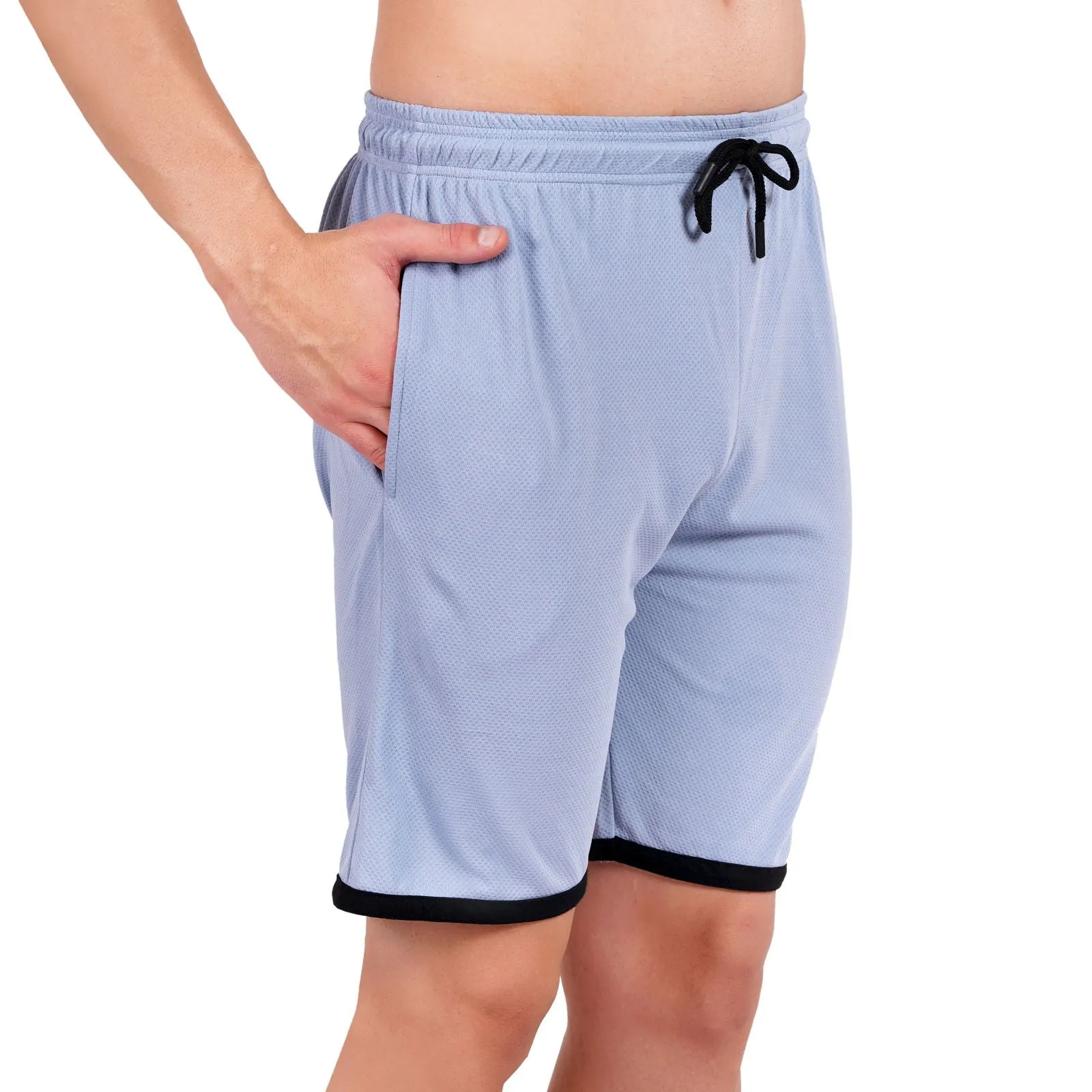 NAUTICON Men Round Neck t-Shirt and Shorts Co-Ord Set Light Blue