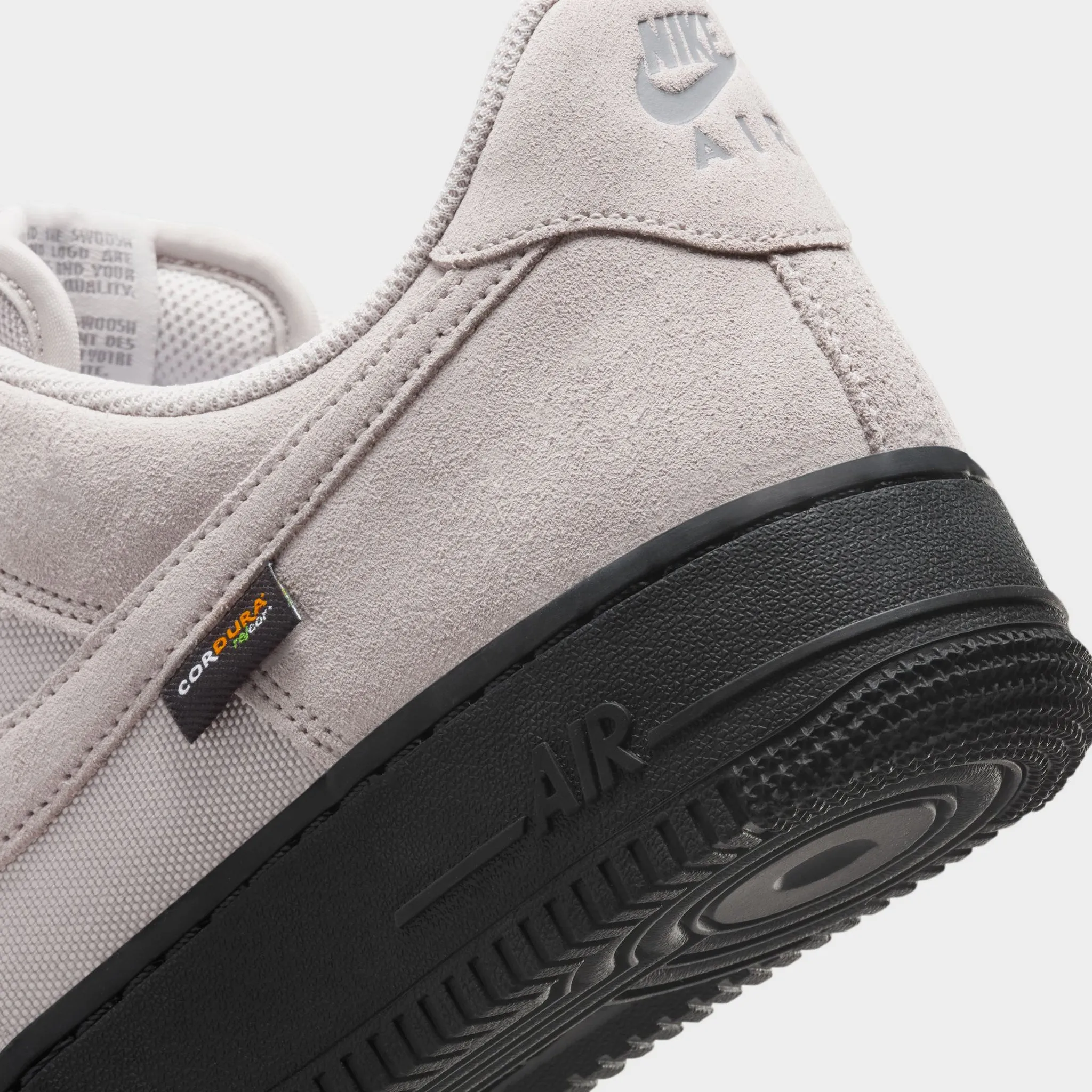 Nike Air Force 1 '07 Light Iron Ore / Black - Smoke Grey