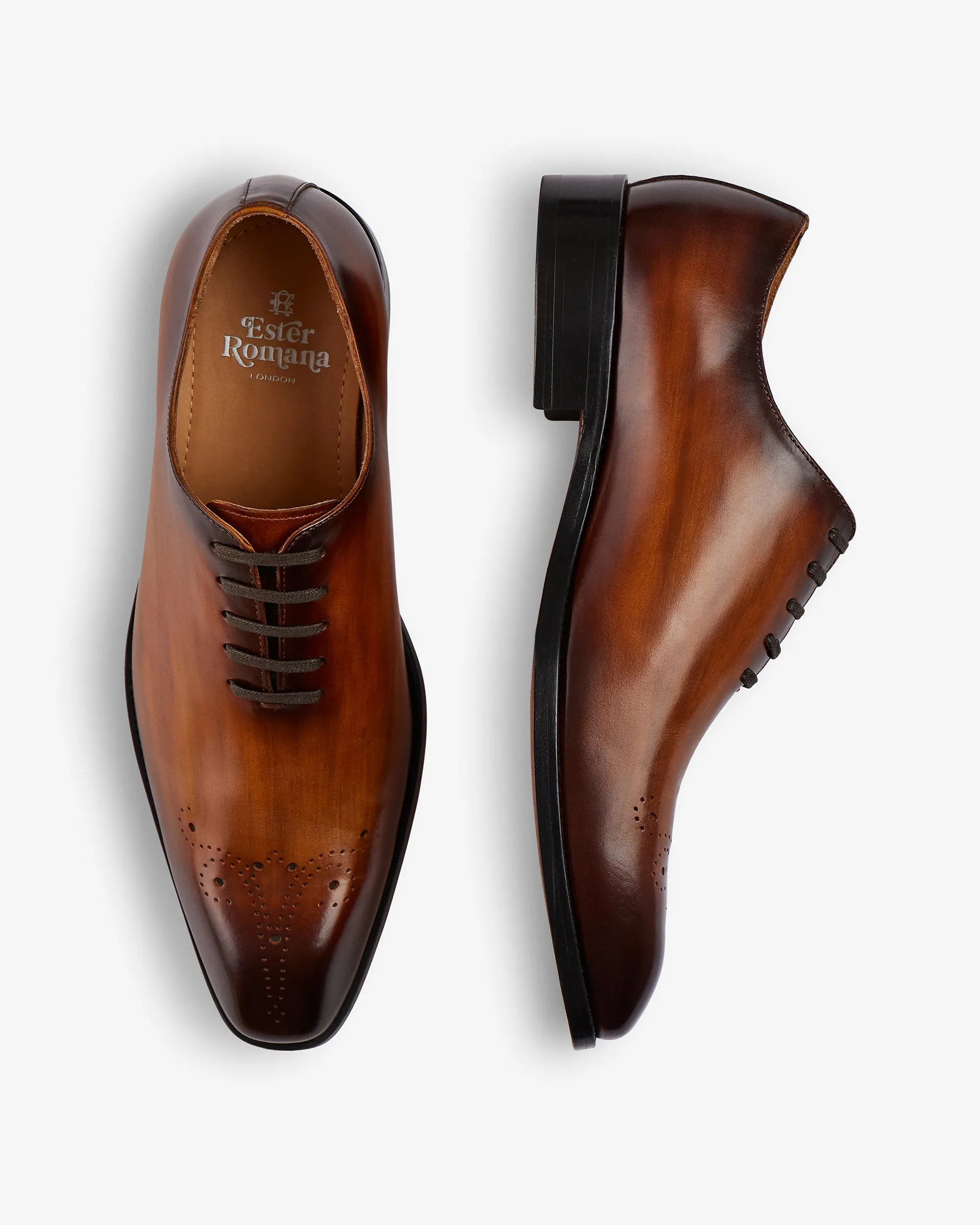 Noè Patina Leather Dress Shoe