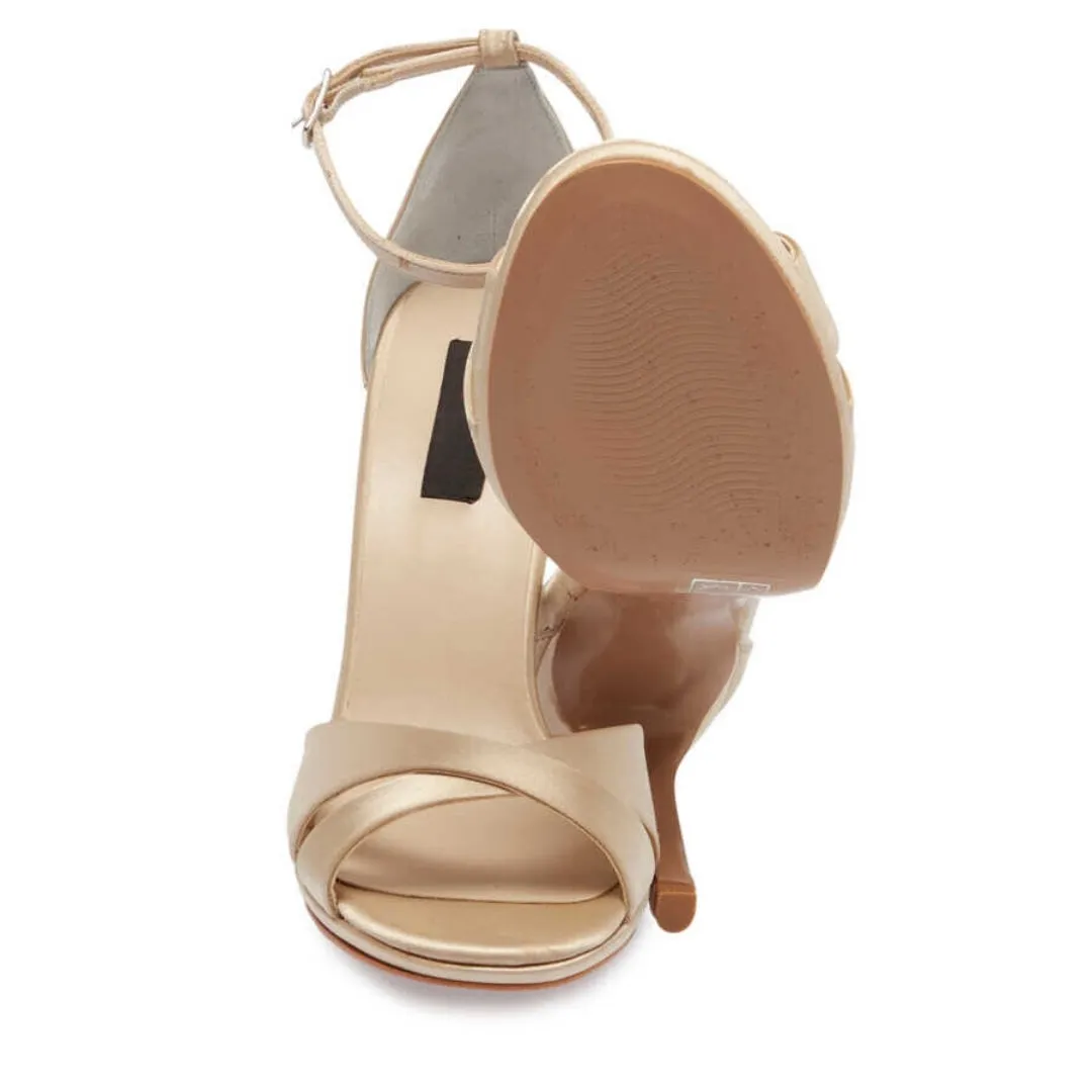 Nude Textile Women's Evening Shoes - SCB-A67401