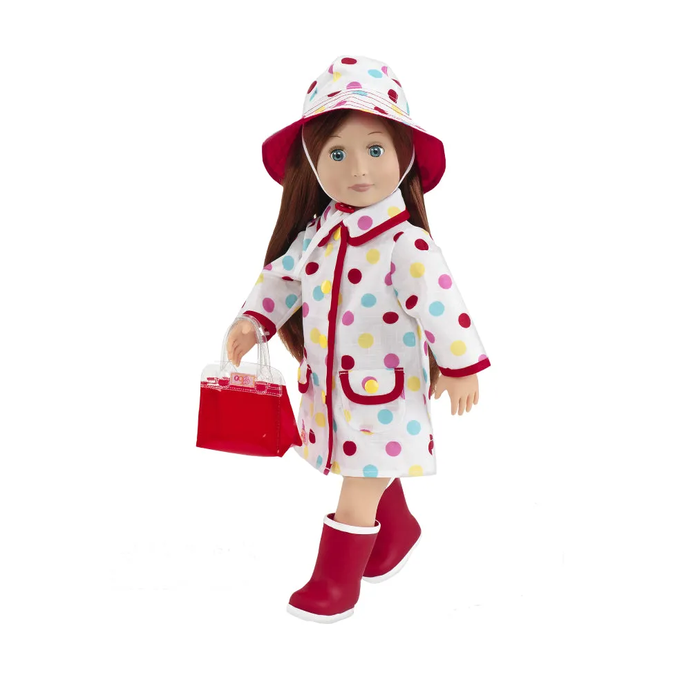 Our Generation Regular Raincoat N Rain Boots Outfit