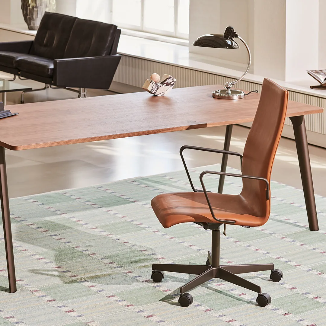 Oxford Medium Back Office Armchair - 5 Star Base & Castors - Height Adjustable