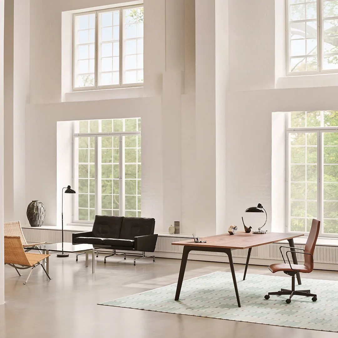 Oxford Medium Back Office Armchair - 5 Star Base & Castors - Height Adjustable