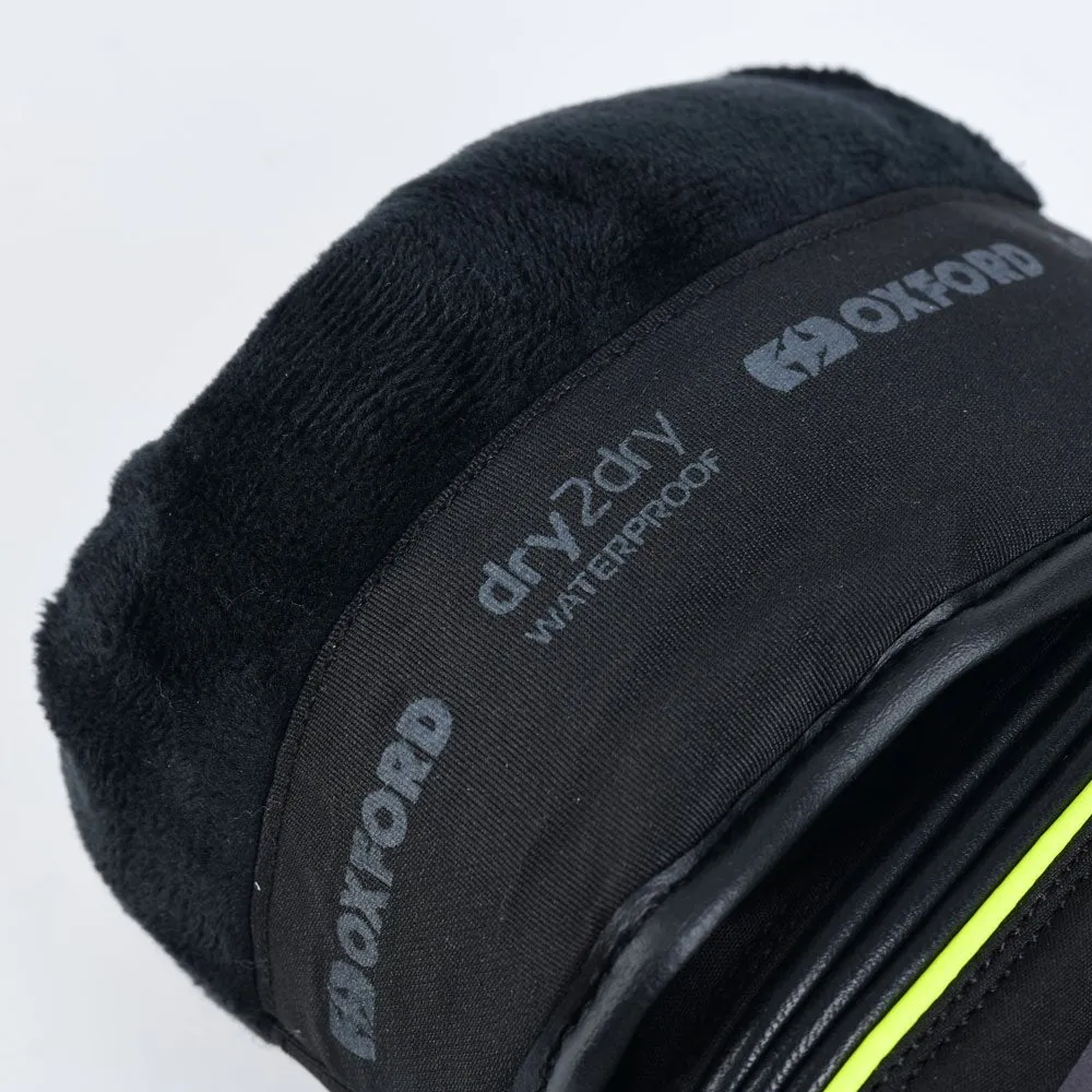 Oxford Polar 1.0 Men Waterproof Motorcycle Glove Black Fluo