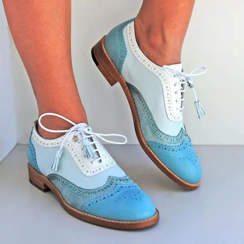Oxford Wingtip Lace up Dress Shoe