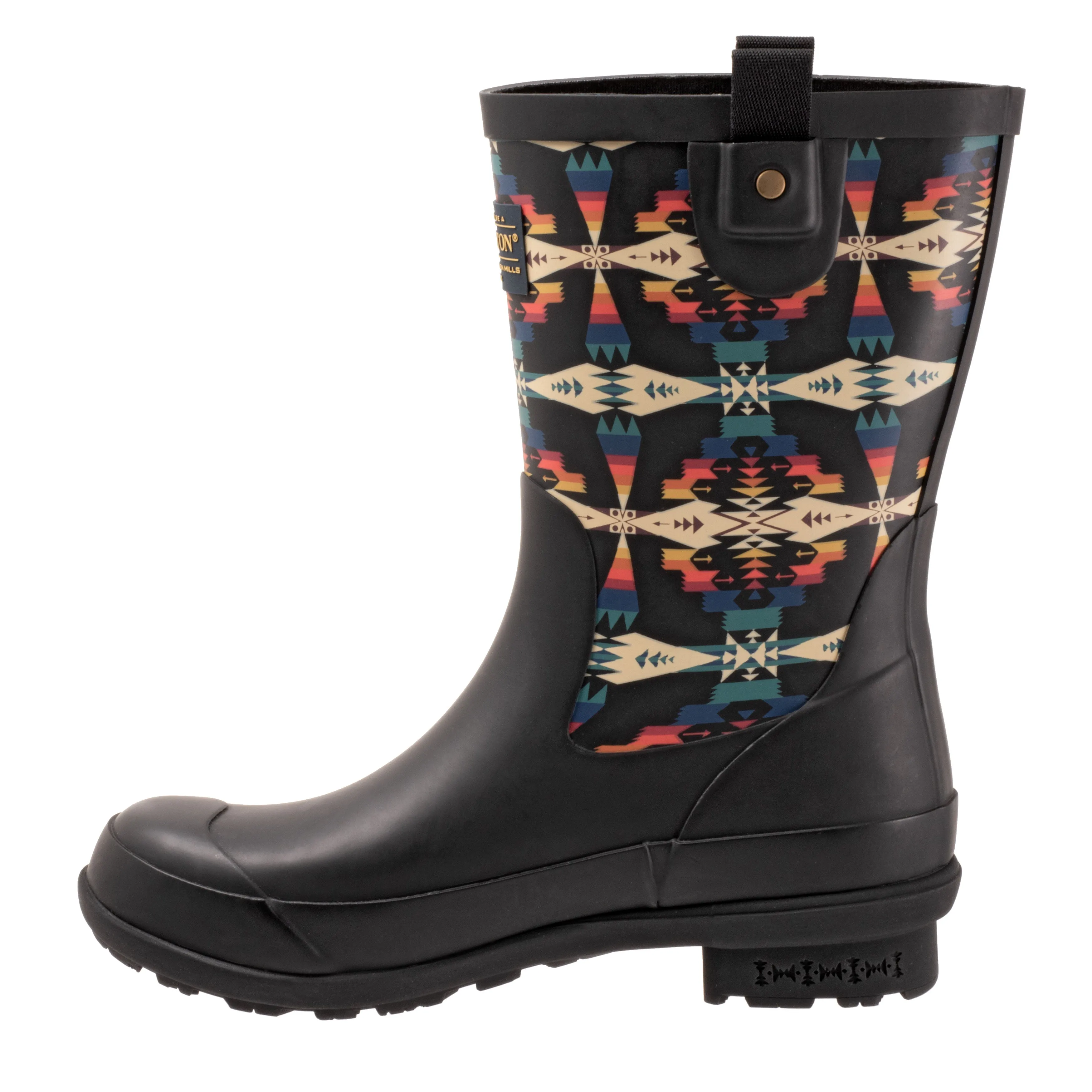 Pendleton Women's Black Tucson Mid Rain Boot
