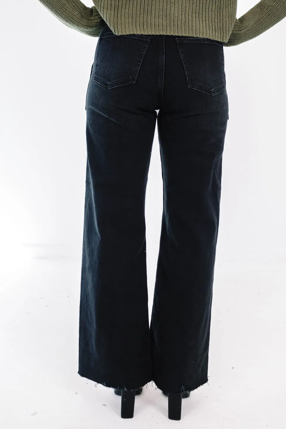 Pistola Penny High Rise Wide Leg Jeans - Collins