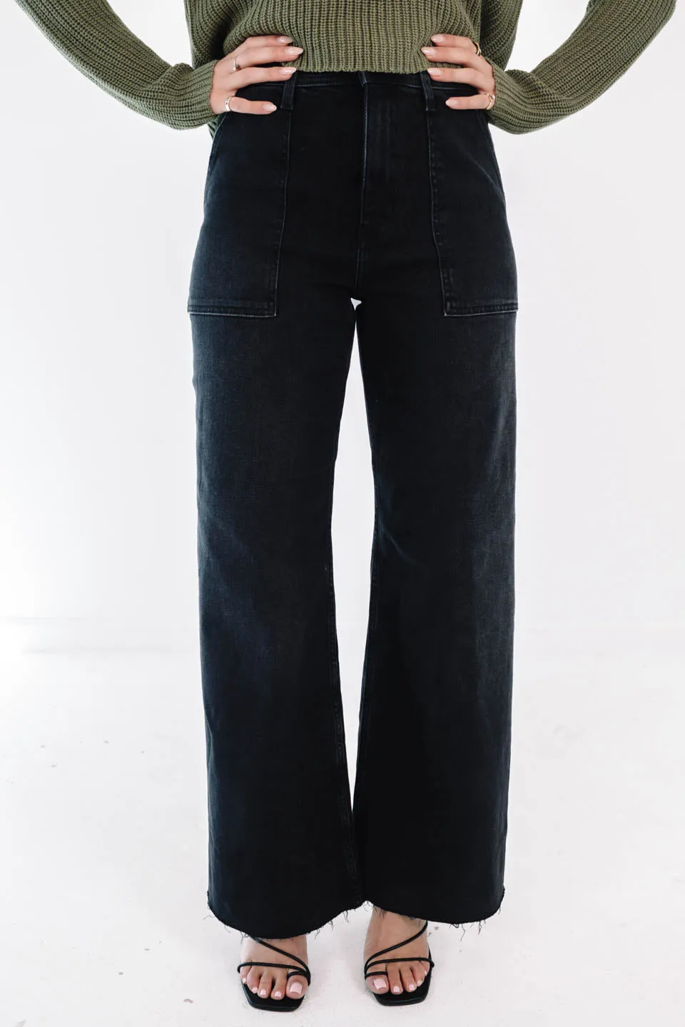 Pistola Penny High Rise Wide Leg Jeans - Collins
