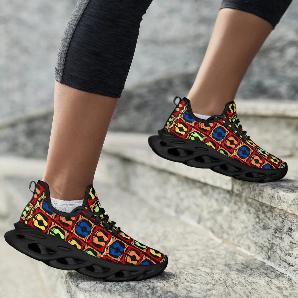 Podiatrist All Feet Icons Black Sneakers