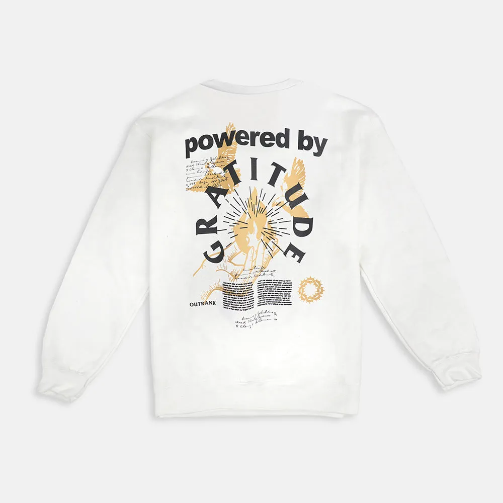Powered by Gratitude Crewneck Fleece