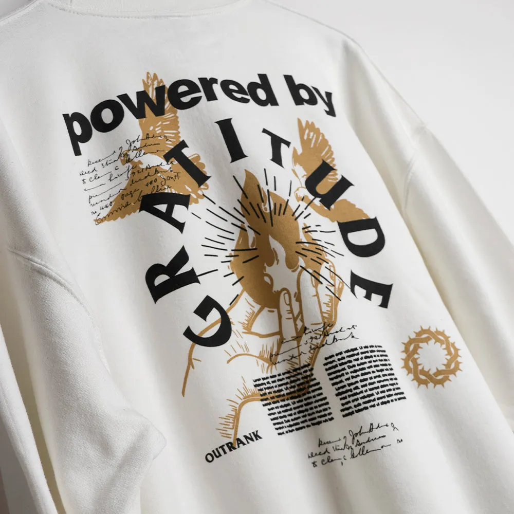 Powered by Gratitude Crewneck Fleece