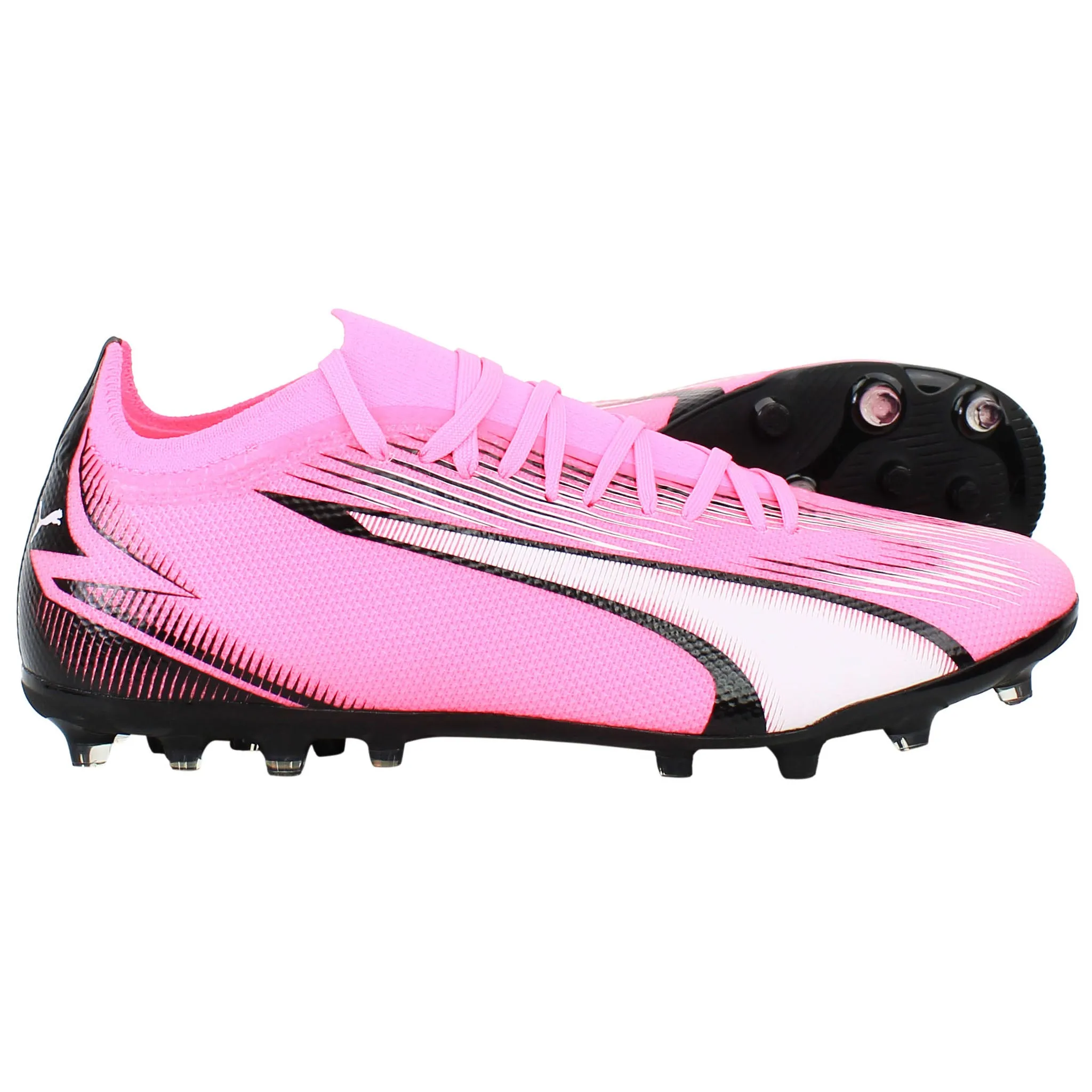Puma Ultra Match MG Mens Pink Football Boots