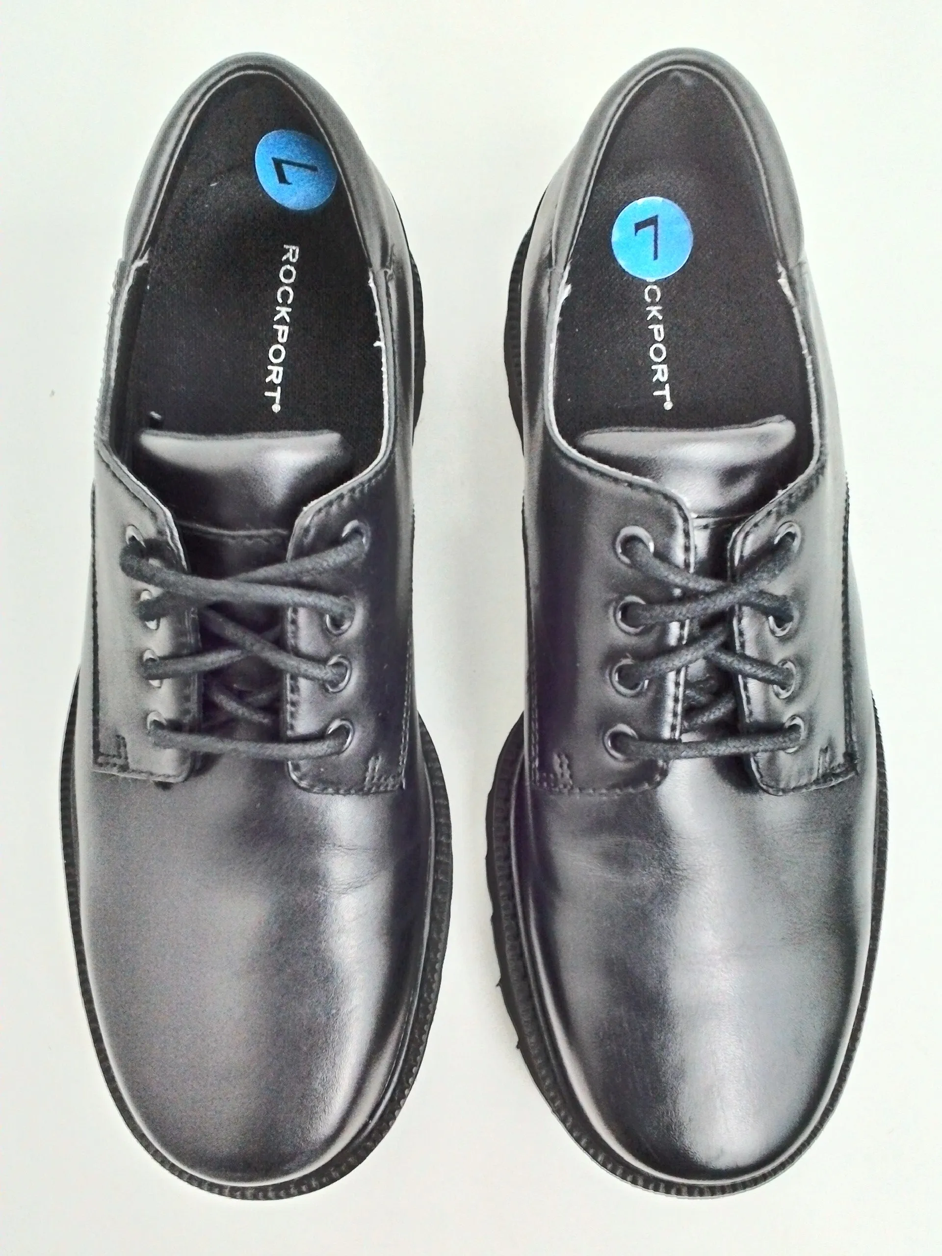 Rockport Men's Black Leather Shoes Size 7