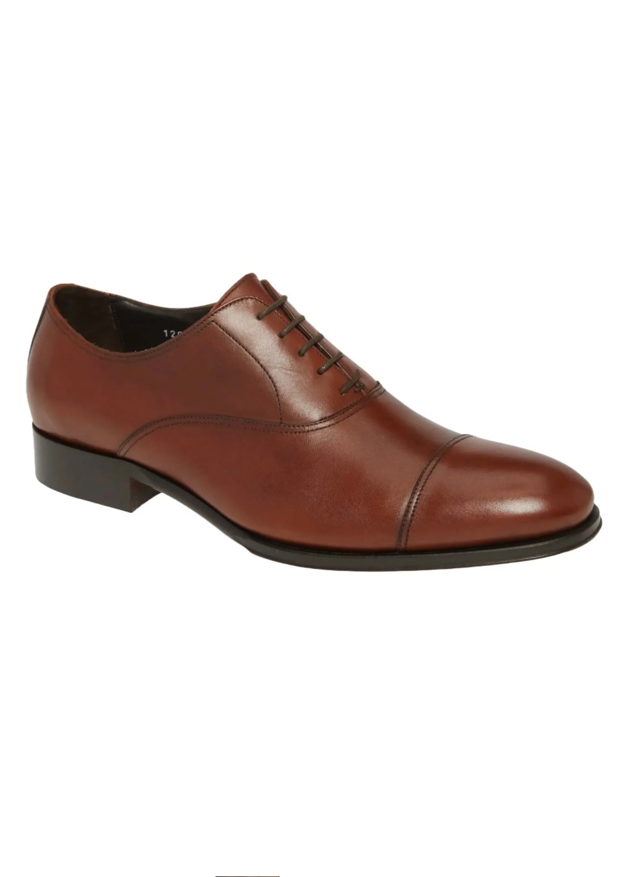 ROCKPORT Mens cognac leather Dressports Business Apron Toe lace-up shoes, 10.5