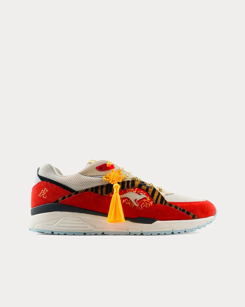 Runaway Roos 002 "Year of the Tiger" Fiery Red Low Top Sneakers