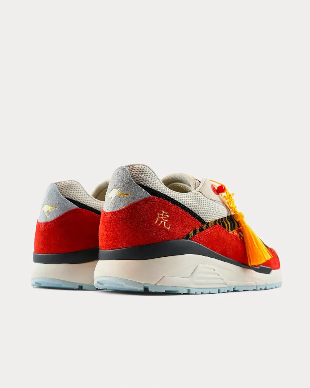 Runaway Roos 002 "Year of the Tiger" Fiery Red Low Top Sneakers