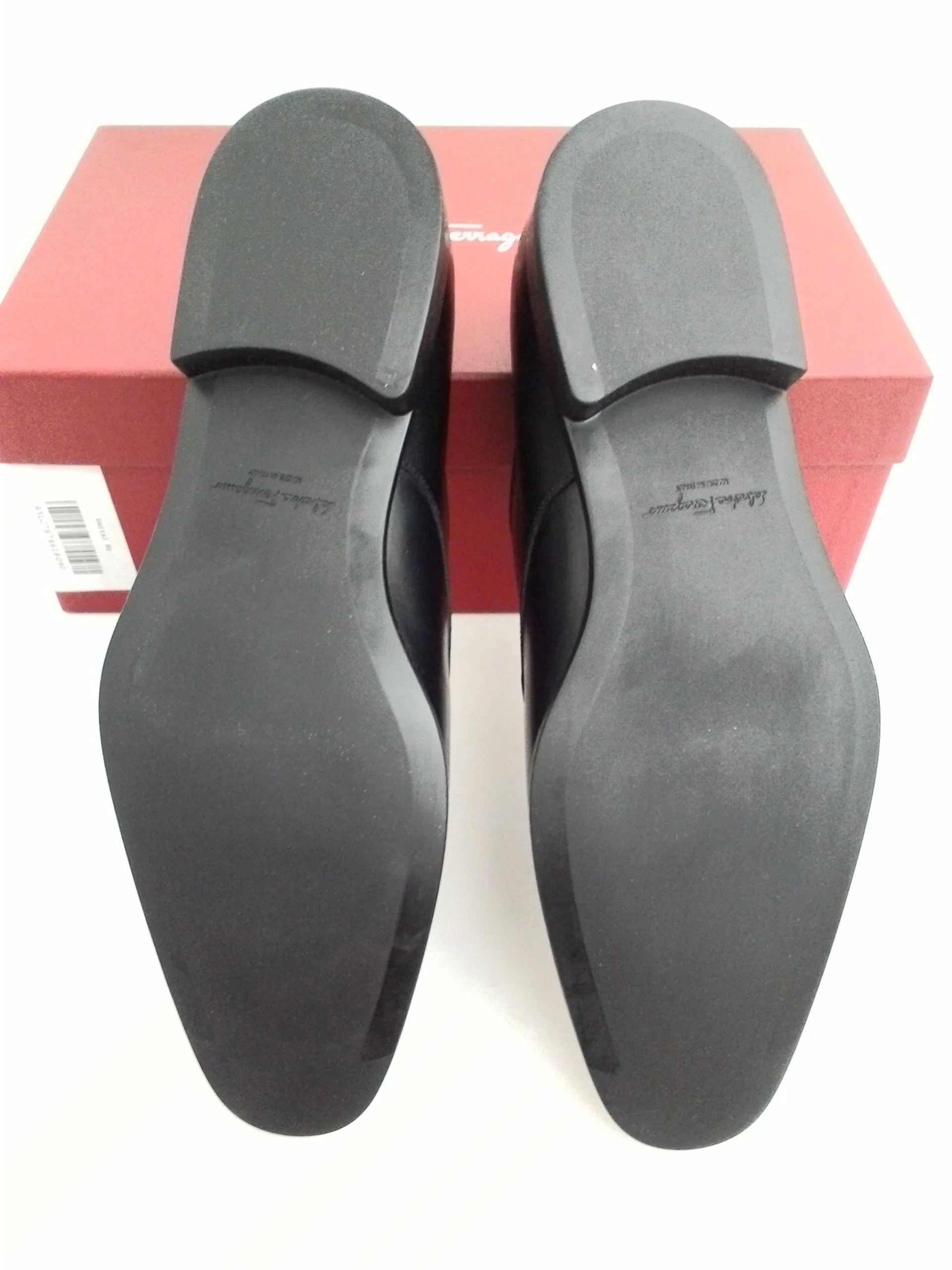 Salvatore Ferragamo Men's Tristano Nero Calf Leather Dress Shoes Size 7-13 E