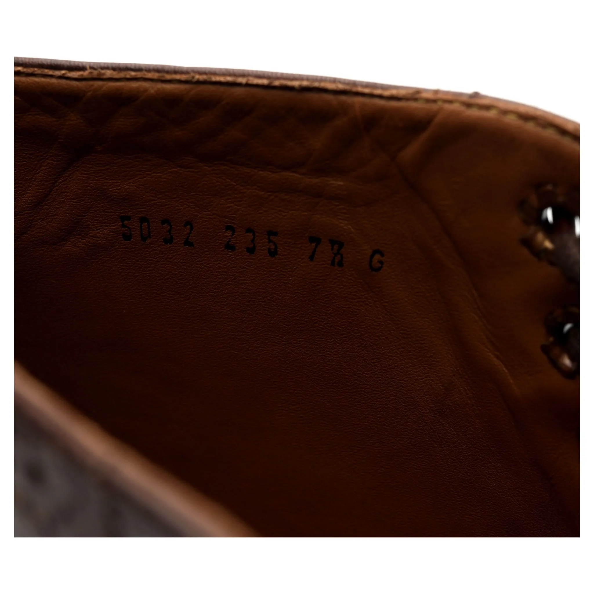 'Sharp' Dark Brown Leather Brogues Boots UK 7.5 G