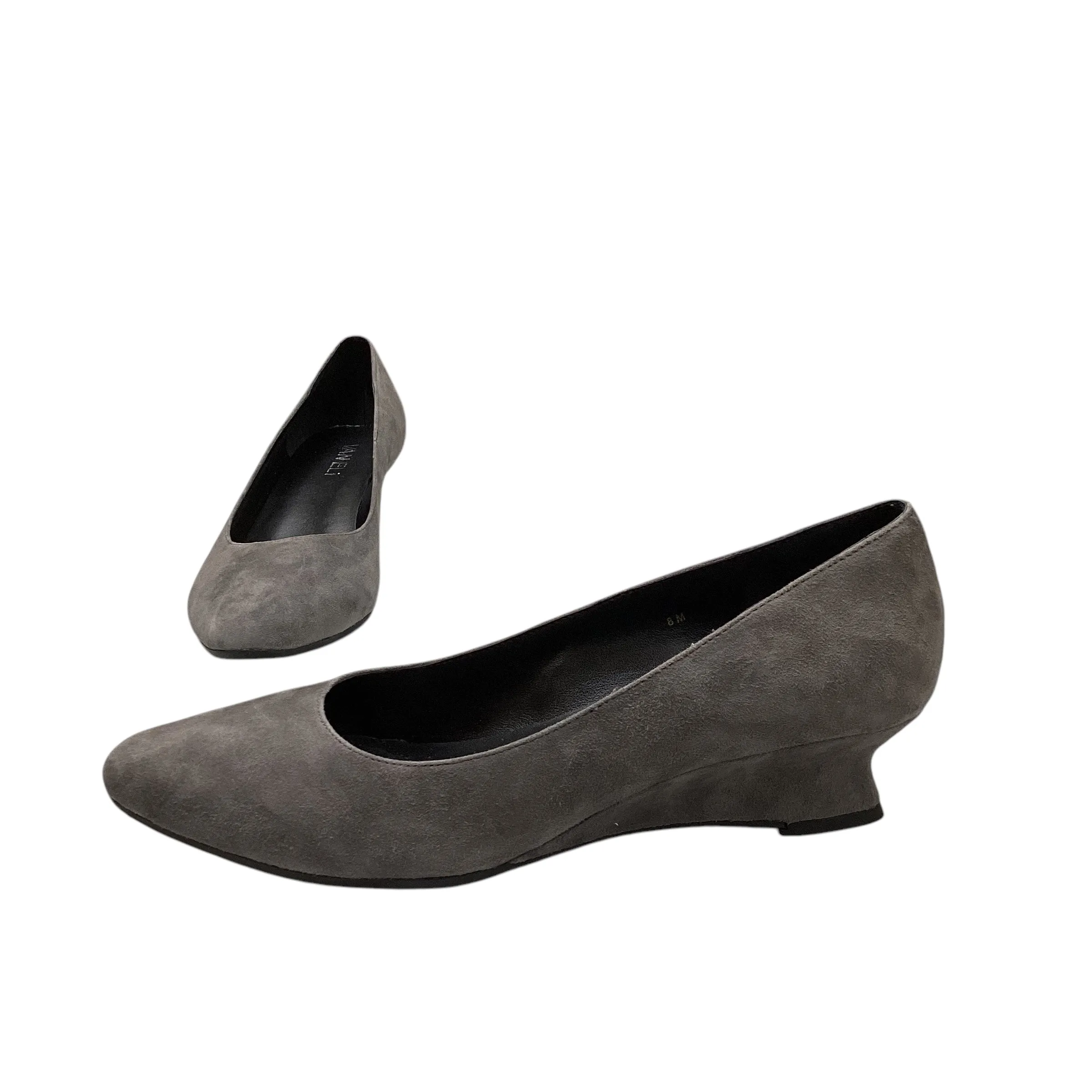 Shoes Heels Platform By Vaneli In Grey, Size: 8