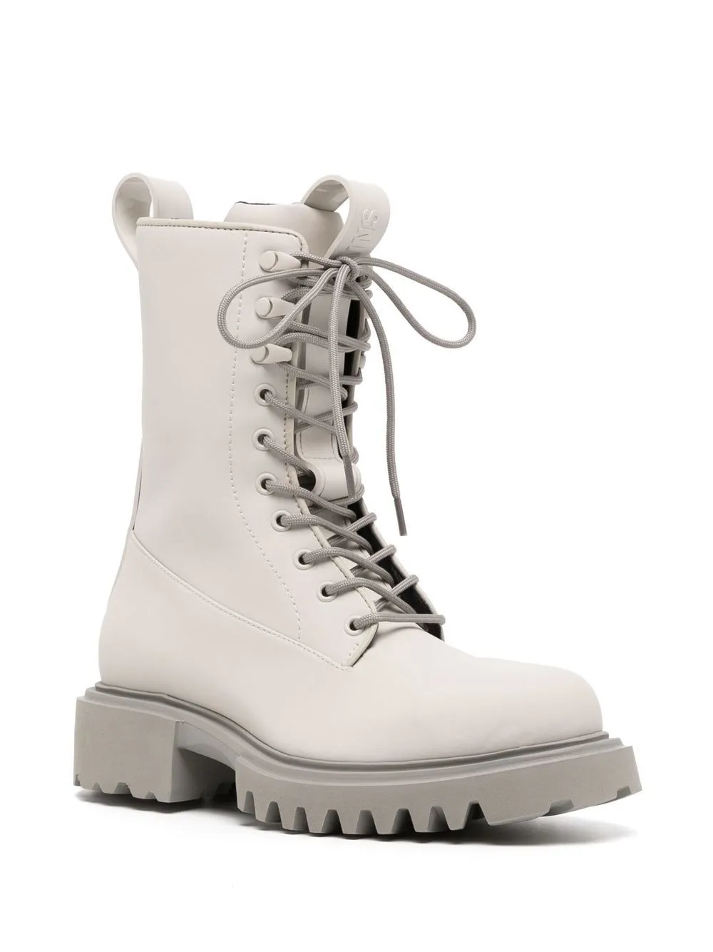 Show lace-up combat boots