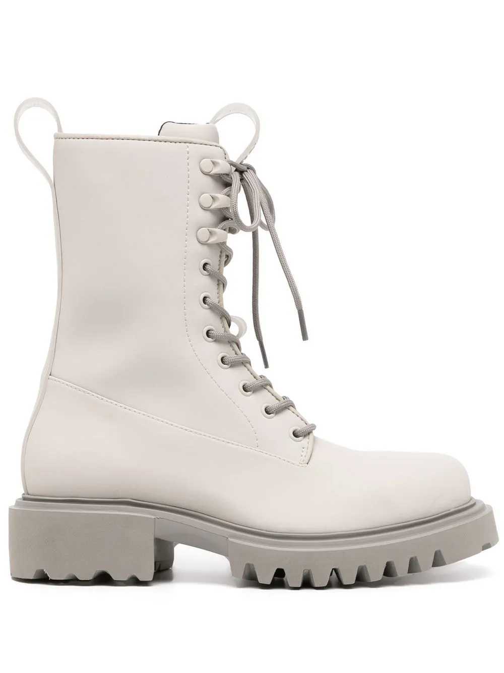Show lace-up combat boots