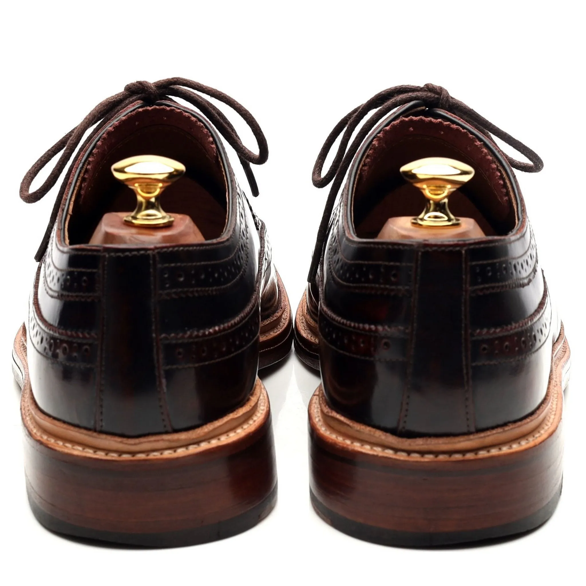 'Sid' Burgundy Leather Derby Brogues UK 9 G