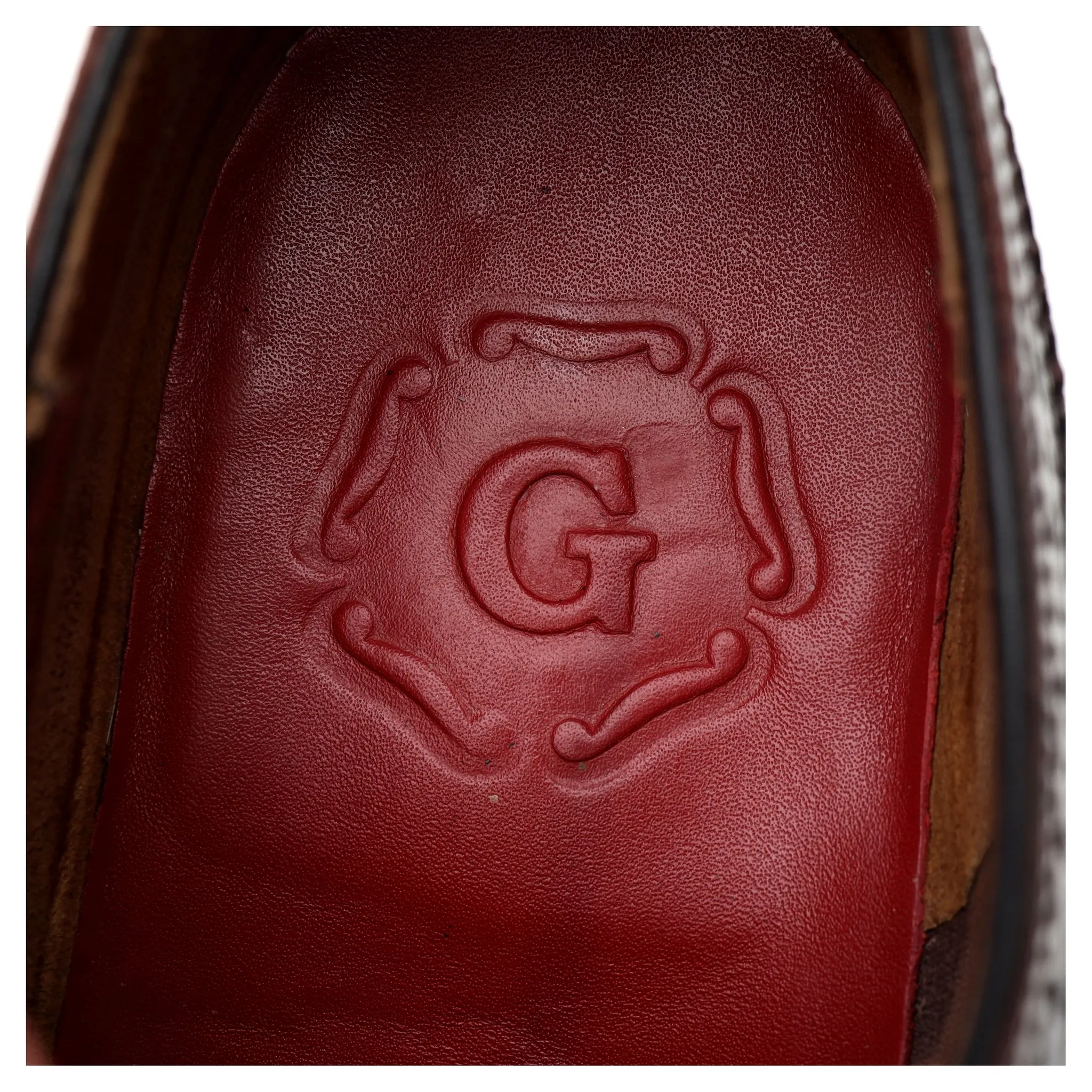 'Sid' Burgundy Leather Derby Brogues UK 9 G