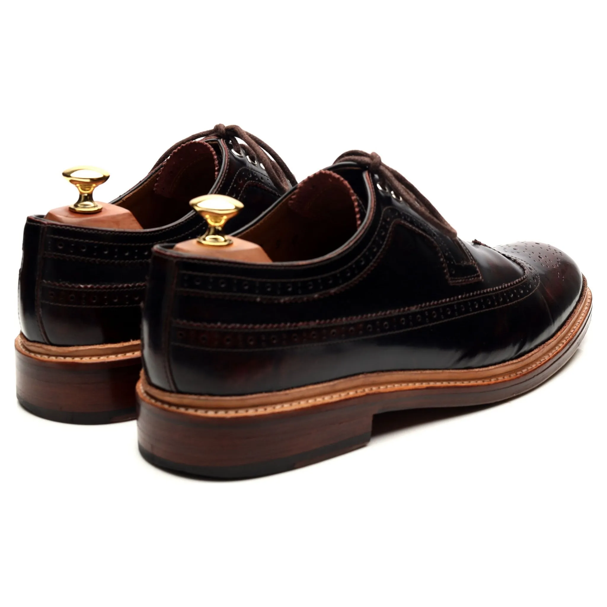 'Sid' Burgundy Leather Derby Brogues UK 9 G