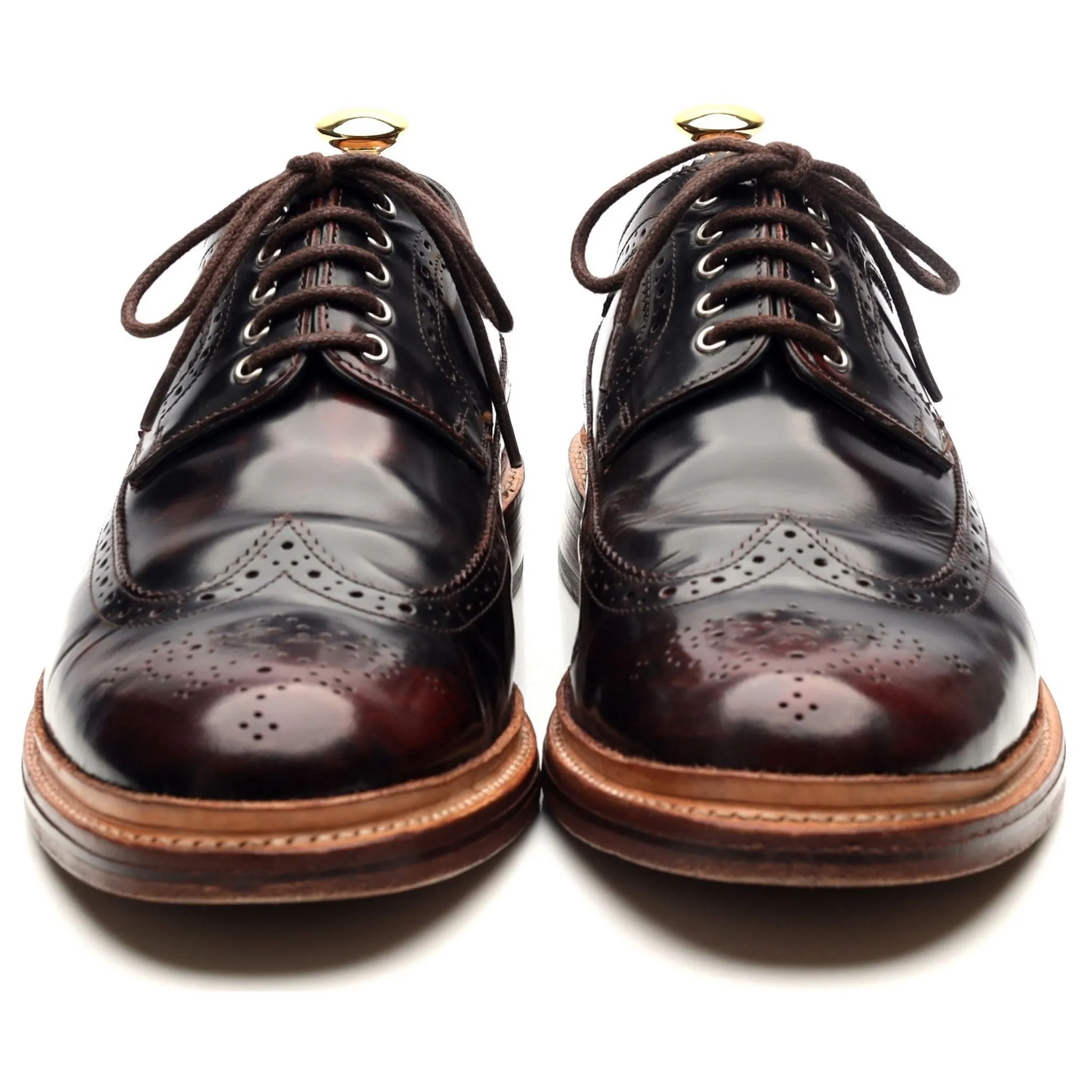 'Sid' Burgundy Leather Derby Brogues UK 9 G