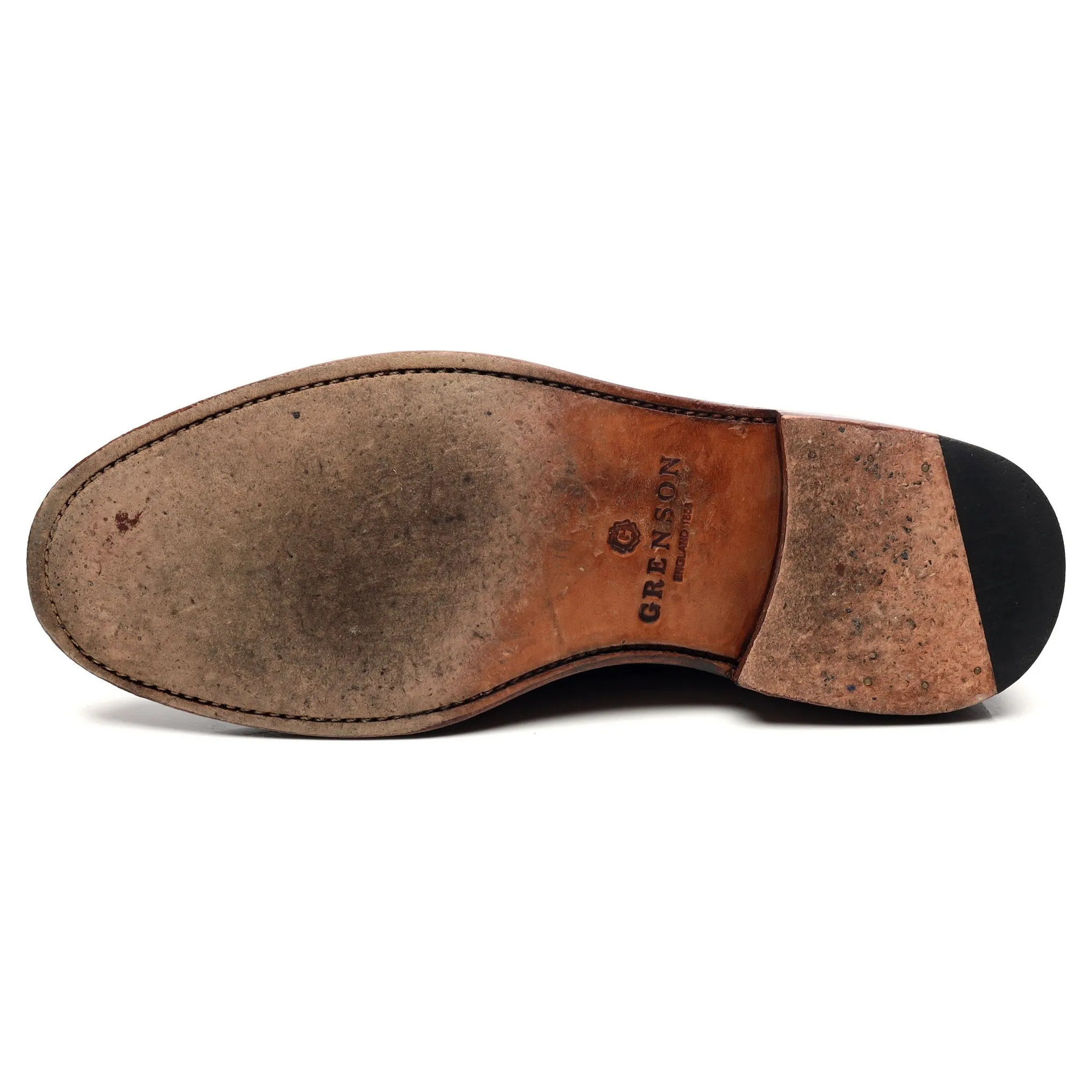 'Sid' Burgundy Leather Derby Brogues UK 9 G