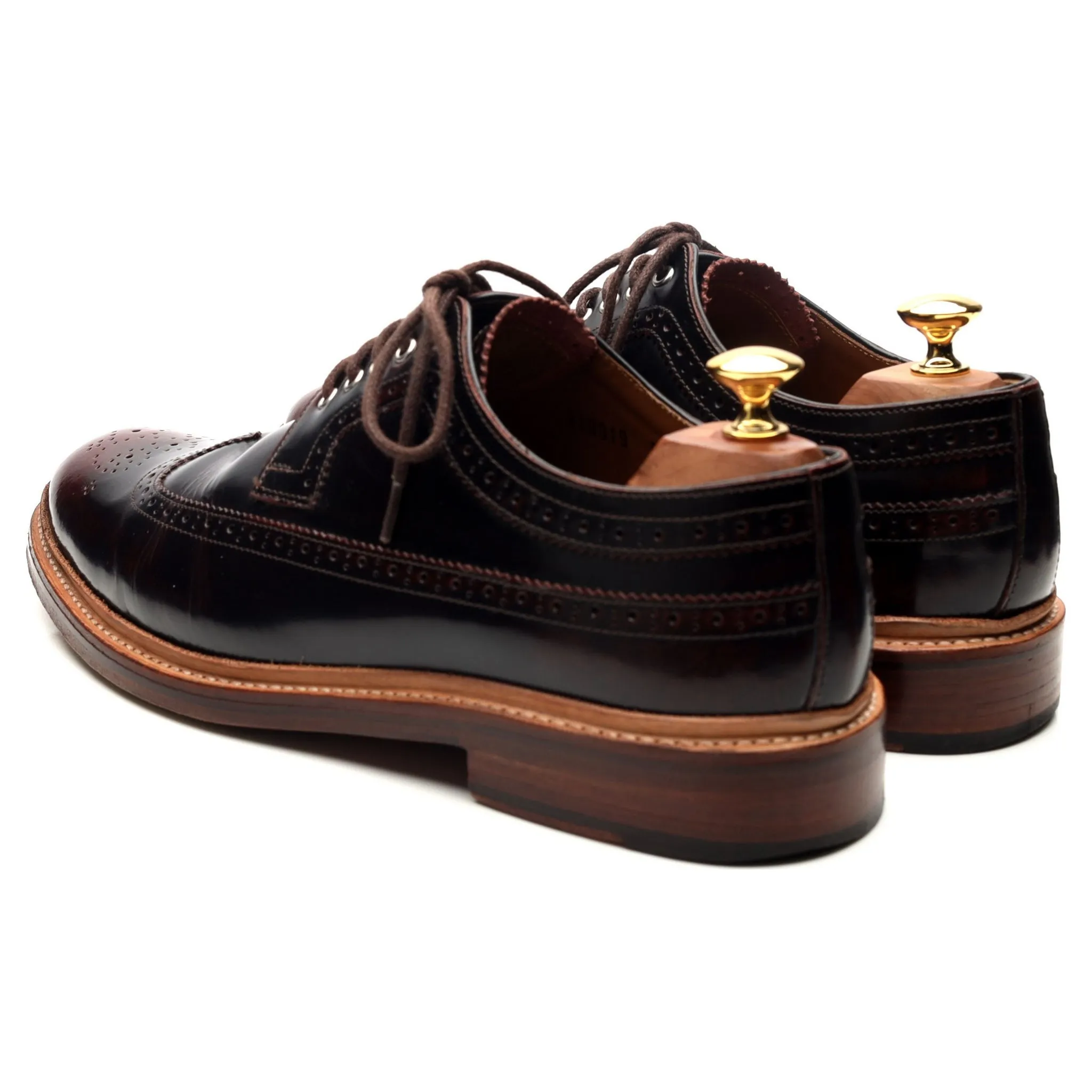 'Sid' Burgundy Leather Derby Brogues UK 9 G