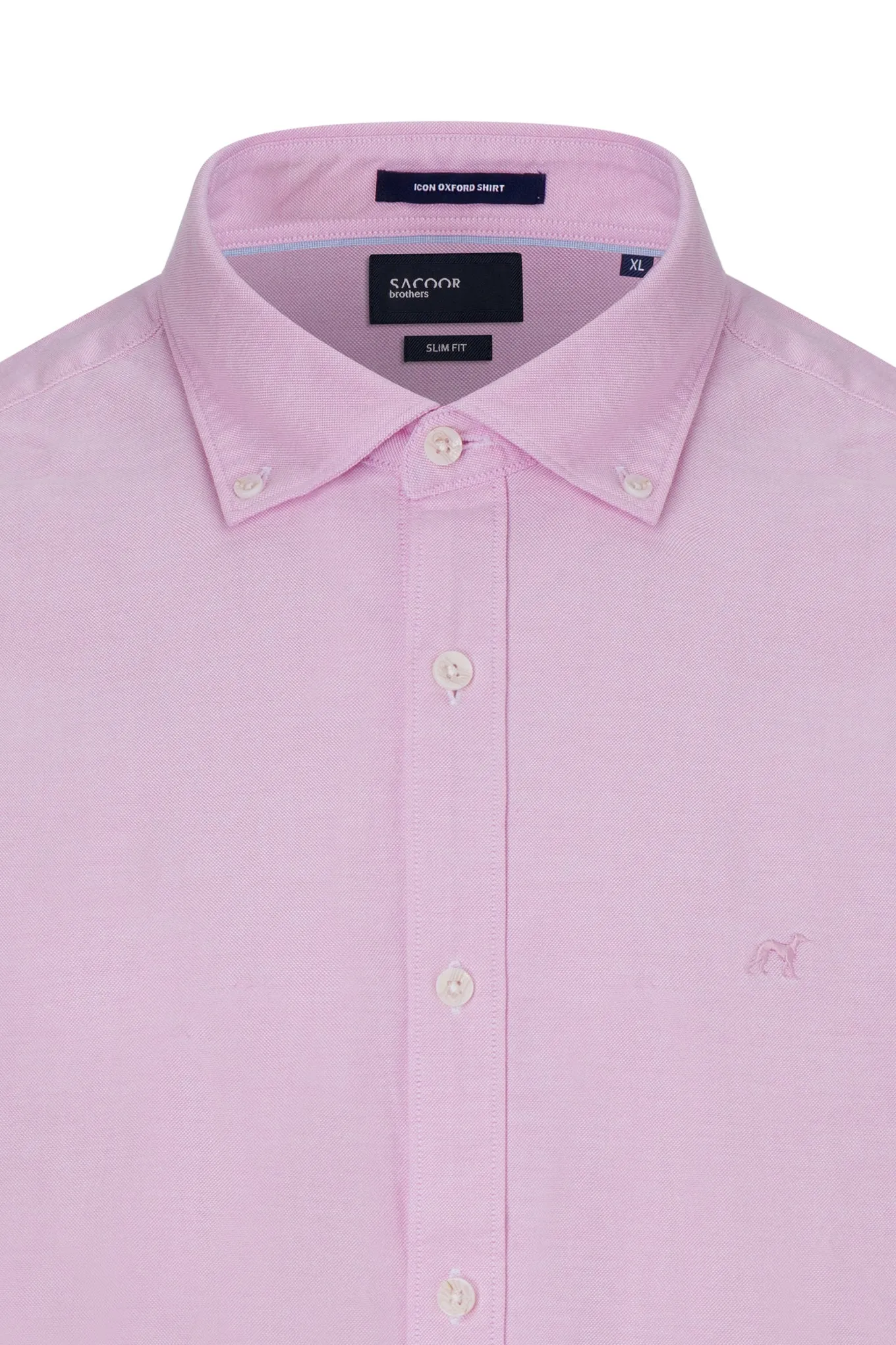 Slim fit 100I cotton plain oxford shirt