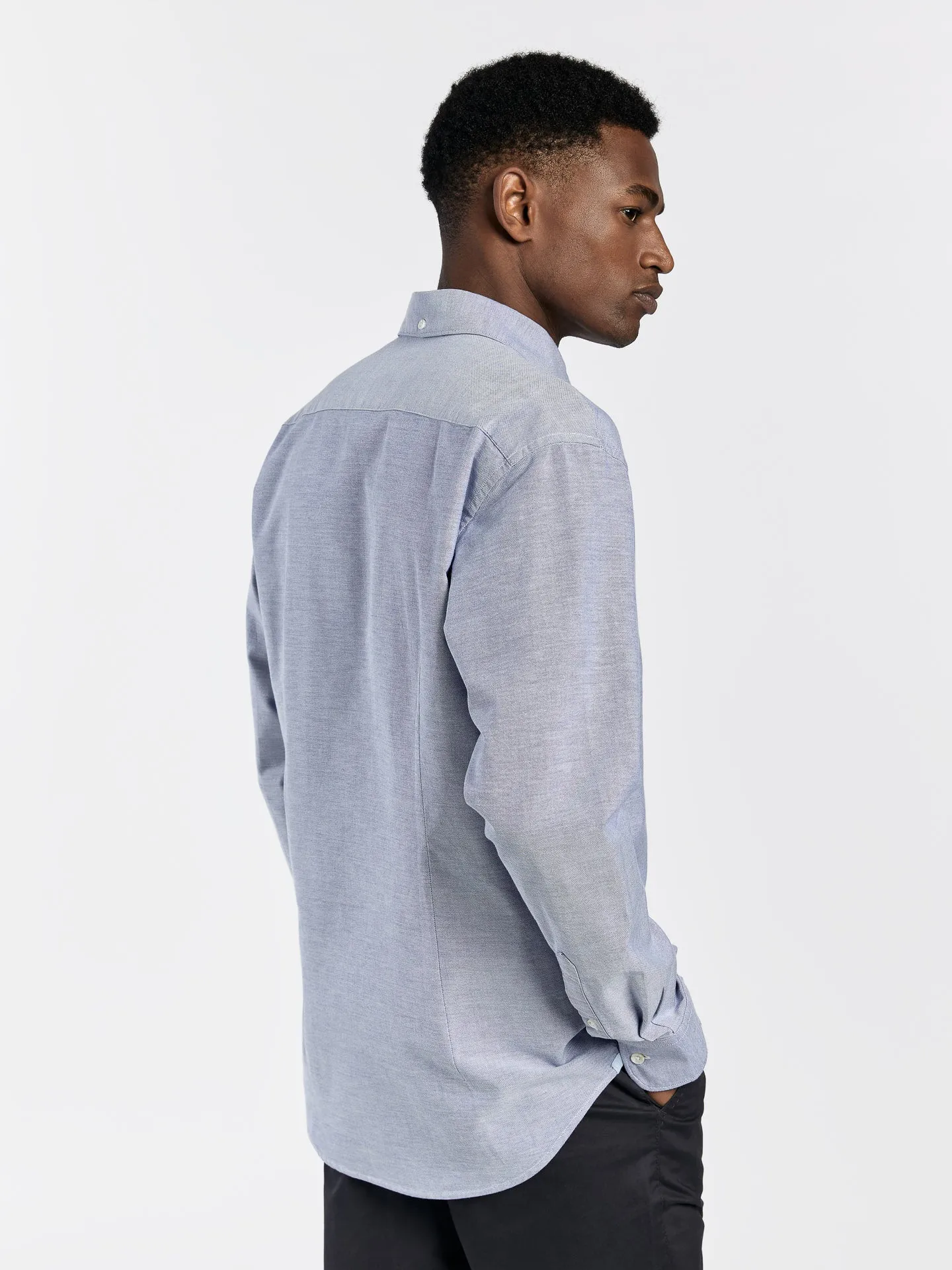 Slim fit 100I cotton plain oxford shirt