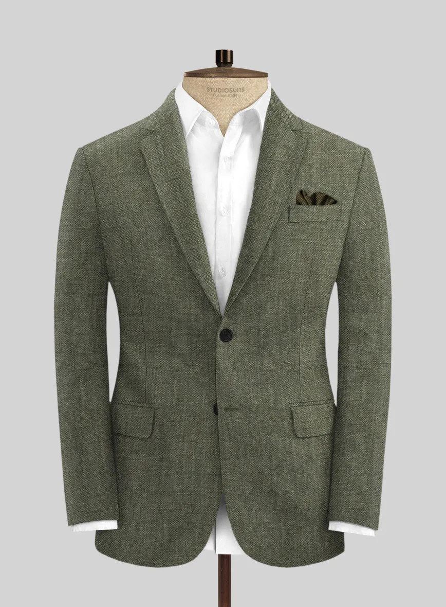 Solbiati Dew Green Linen Jacket