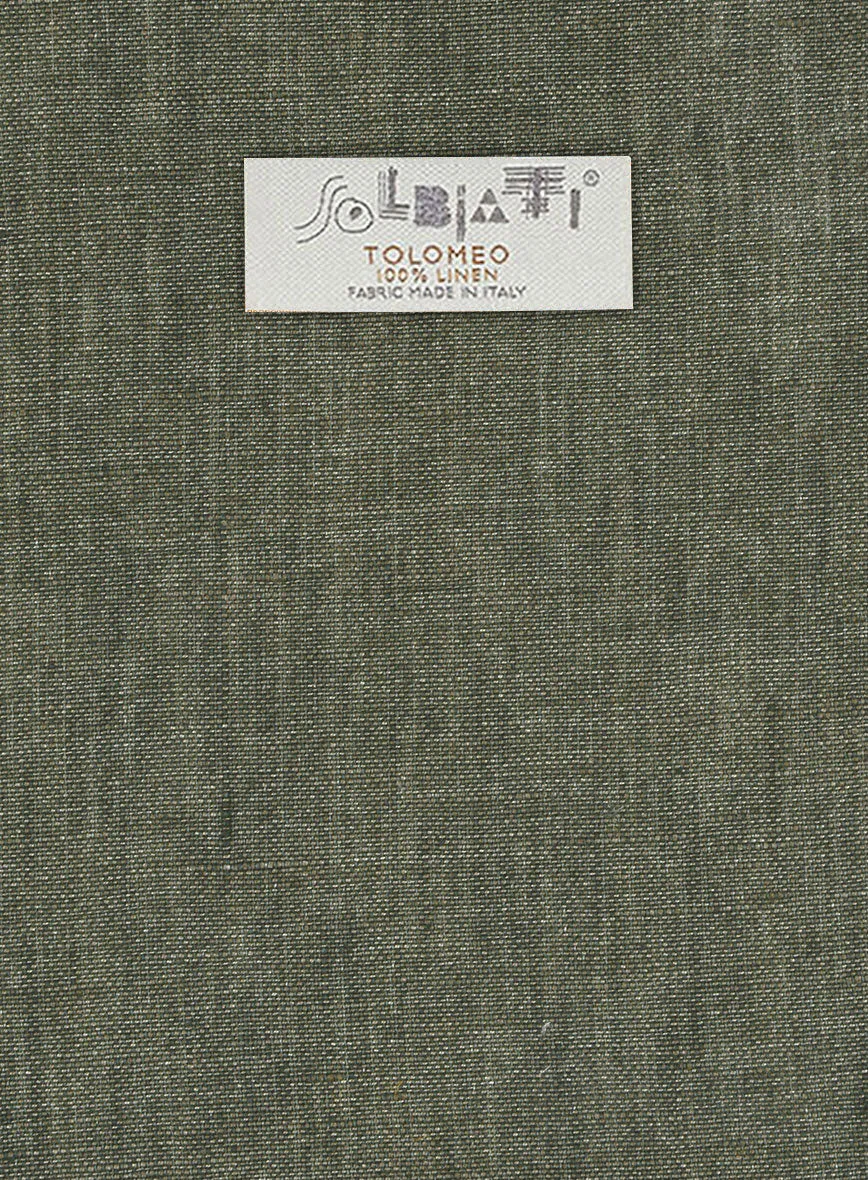 Solbiati Dew Green Linen Jacket