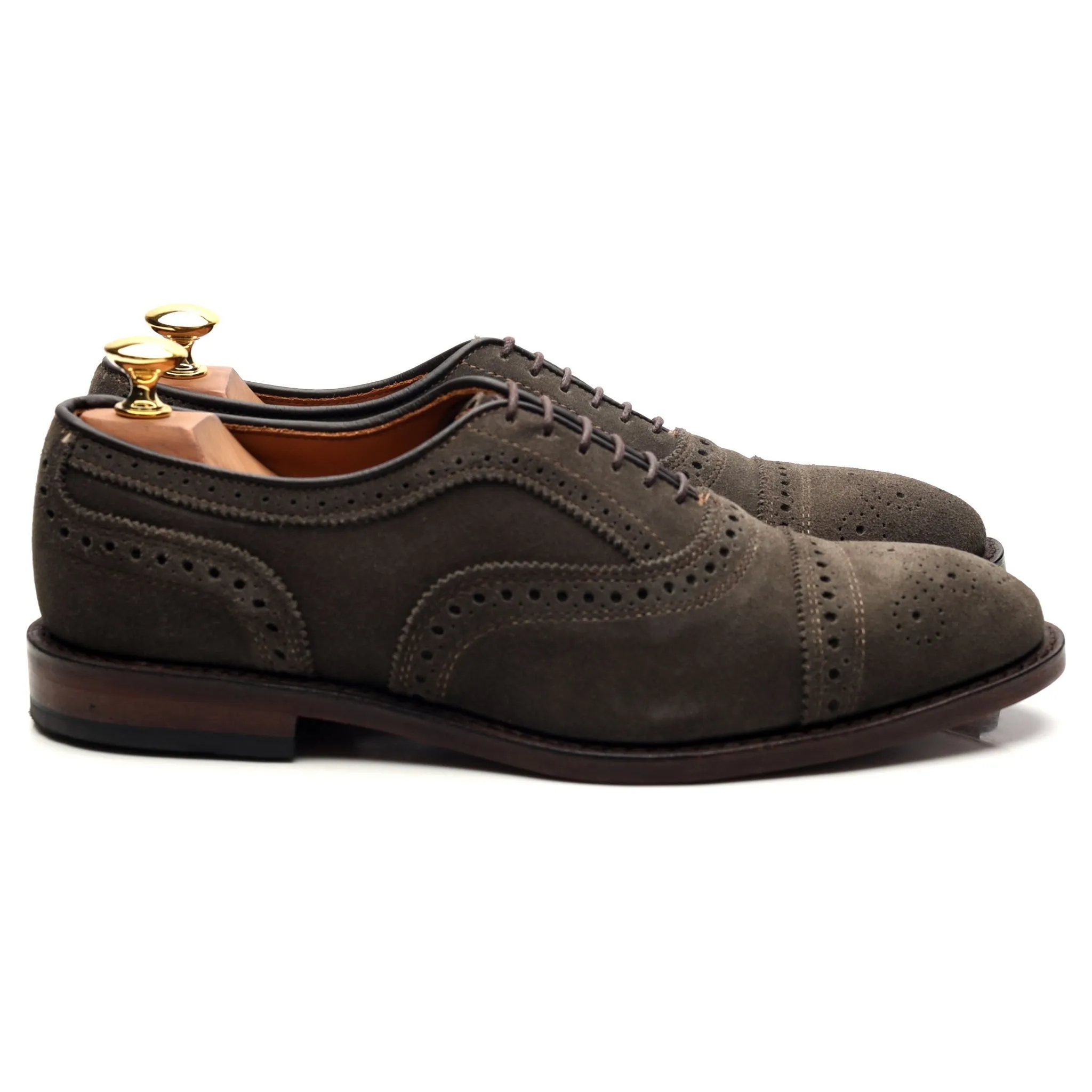 'Strand' Grey Suede Oxford Brogues UK 6.5 US 7.5 D