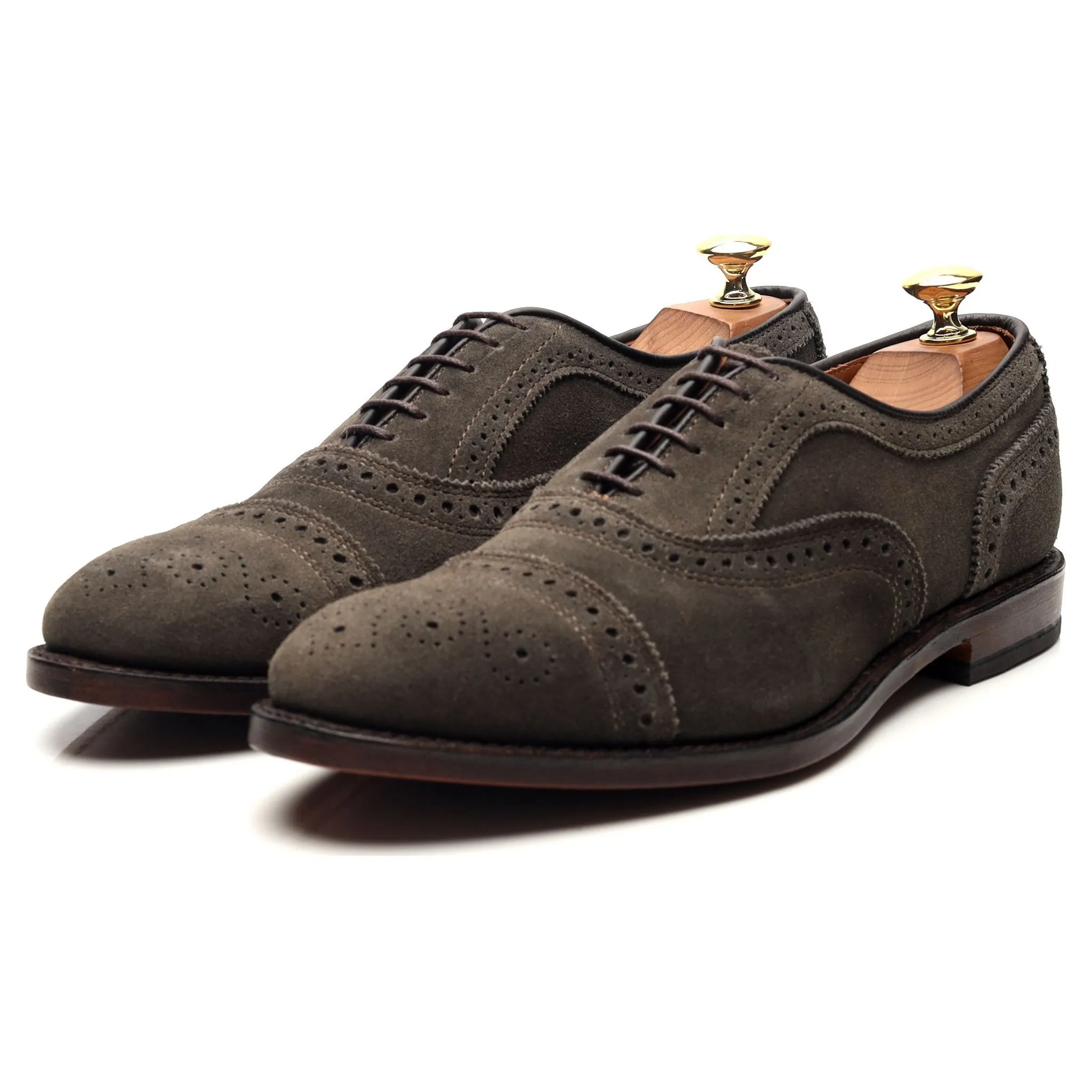 'Strand' Grey Suede Oxford Brogues UK 6.5 US 7.5 D