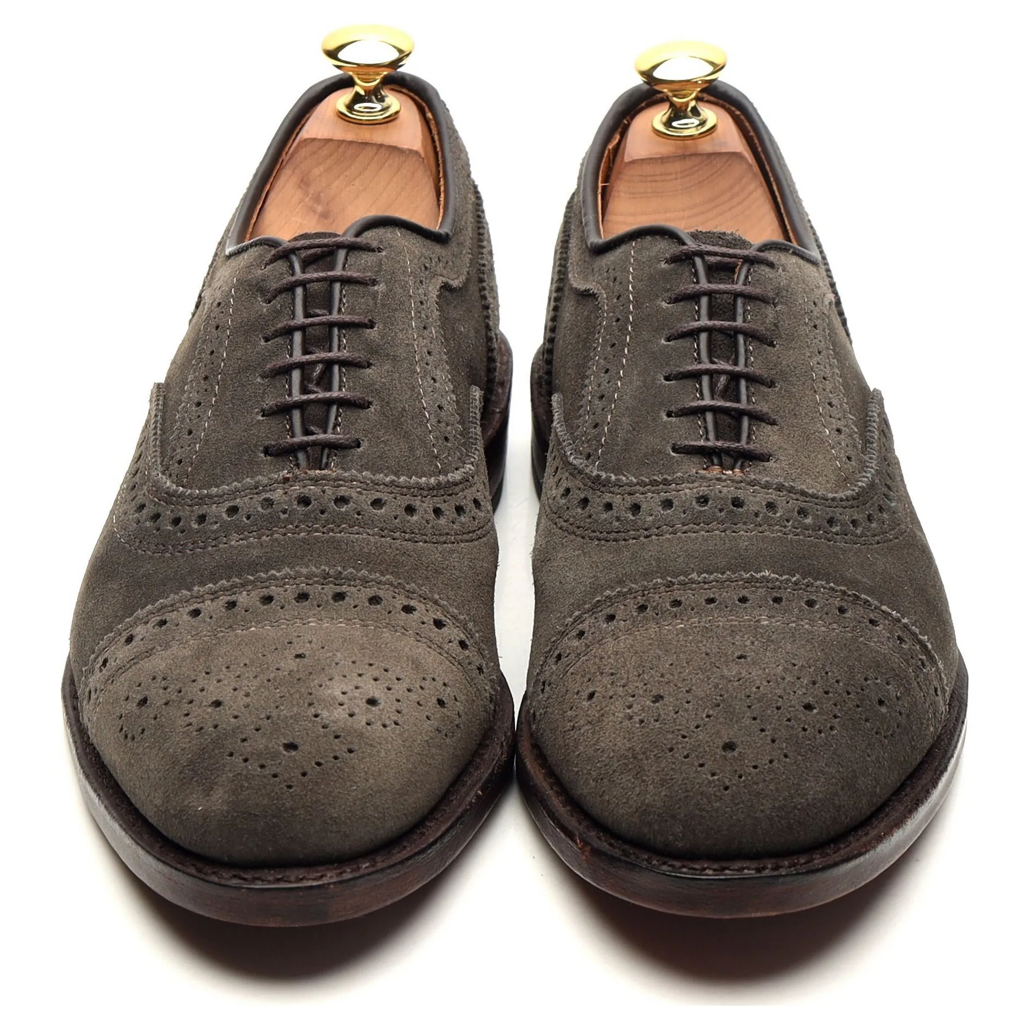 'Strand' Grey Suede Oxford Brogues UK 6.5 US 7.5 D