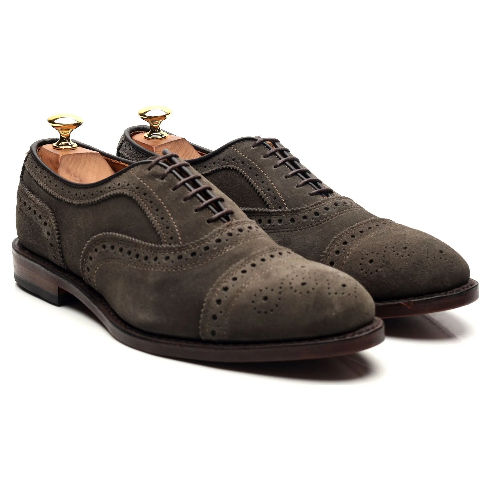 'Strand' Grey Suede Oxford Brogues UK 6.5 US 7.5 D