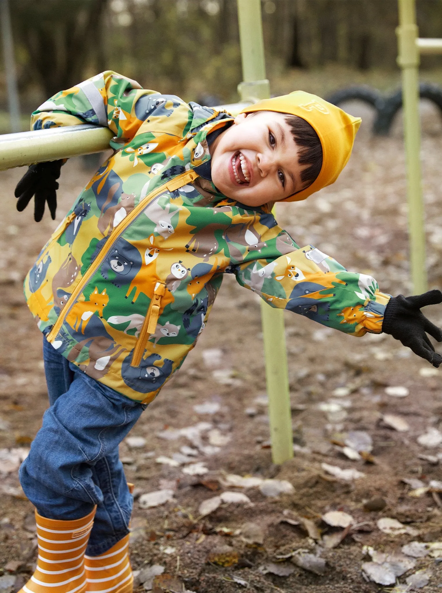 Striped Kids Wellies