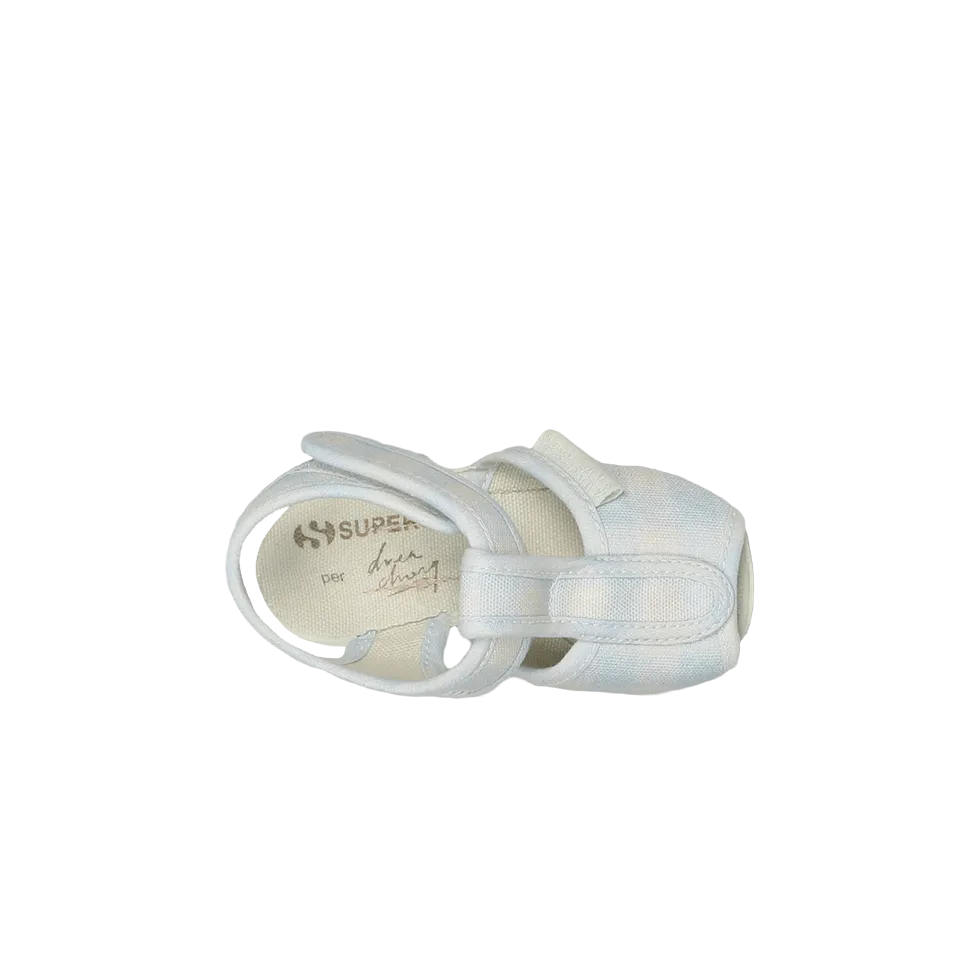 Superga X Drea Chong 1200 Print Baby Strap Sandal Blue Check