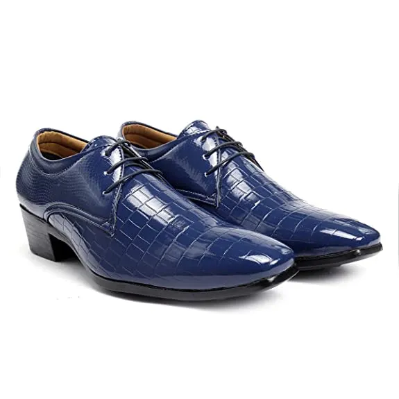 Synthetic Material Casual Lace-up Height Increasing Shoes-JonasParamount