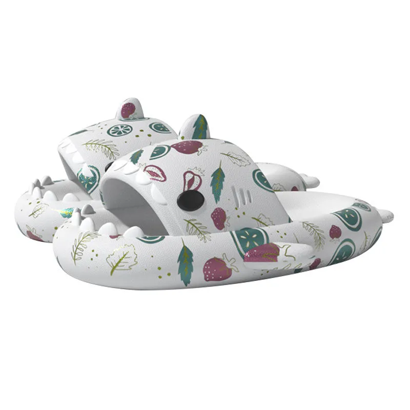 The Cyberpunk Cloud Shark Slides Unisex Shark Slippers
