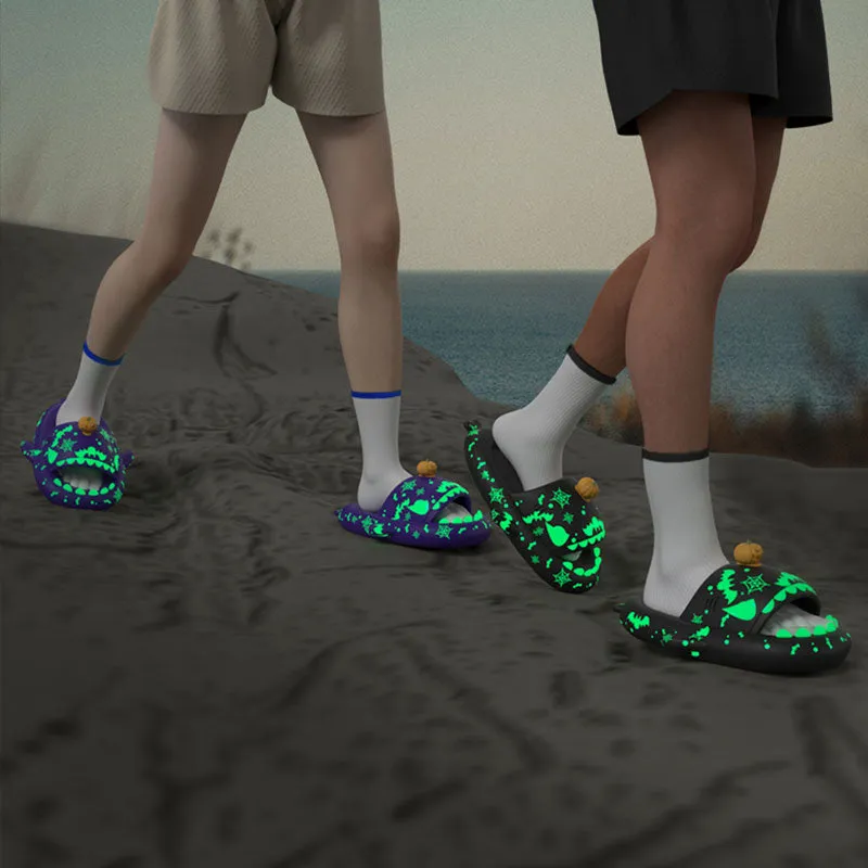 The Luminous Unisex Sizing Slippers Christmas Charms Shark Sandals