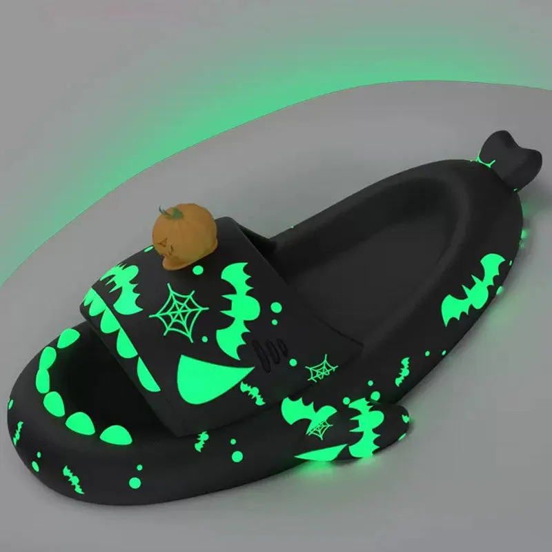 The Luminous Unisex Sizing Slippers Christmas Charms Shark Sandals