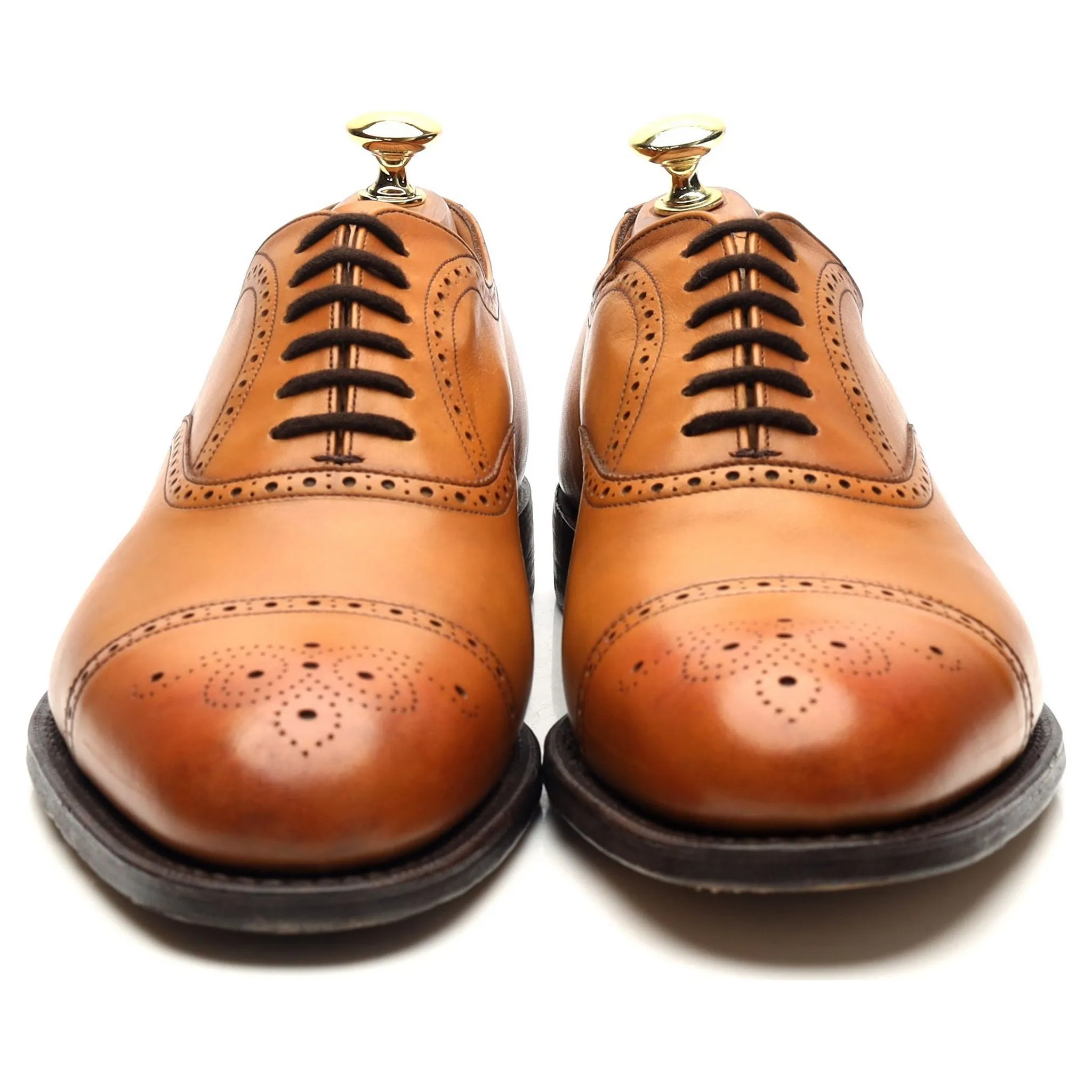 'Toronto' Tan Brown Leather Oxford UK 8 G