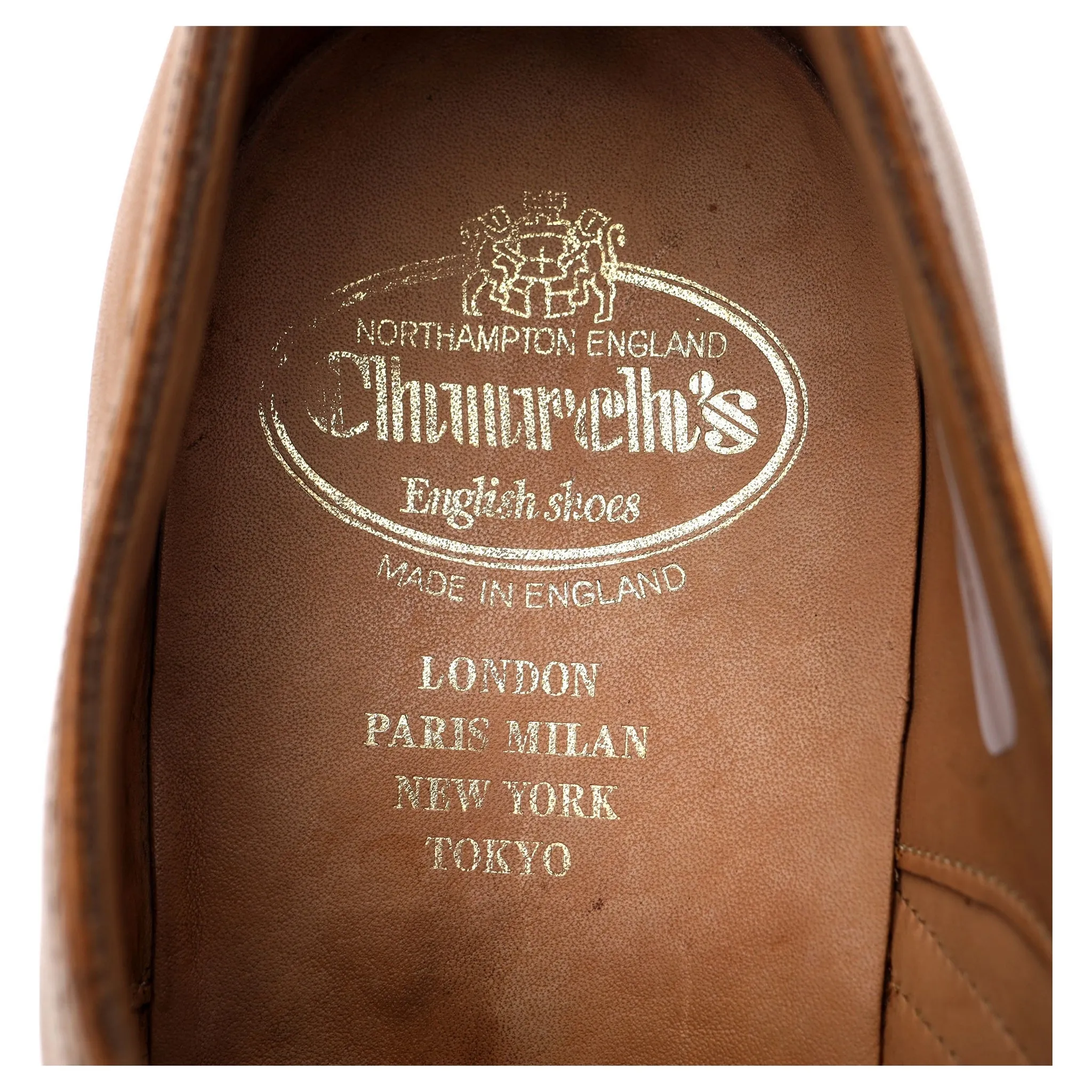'Toronto' Tan Brown Leather Oxford UK 8 G